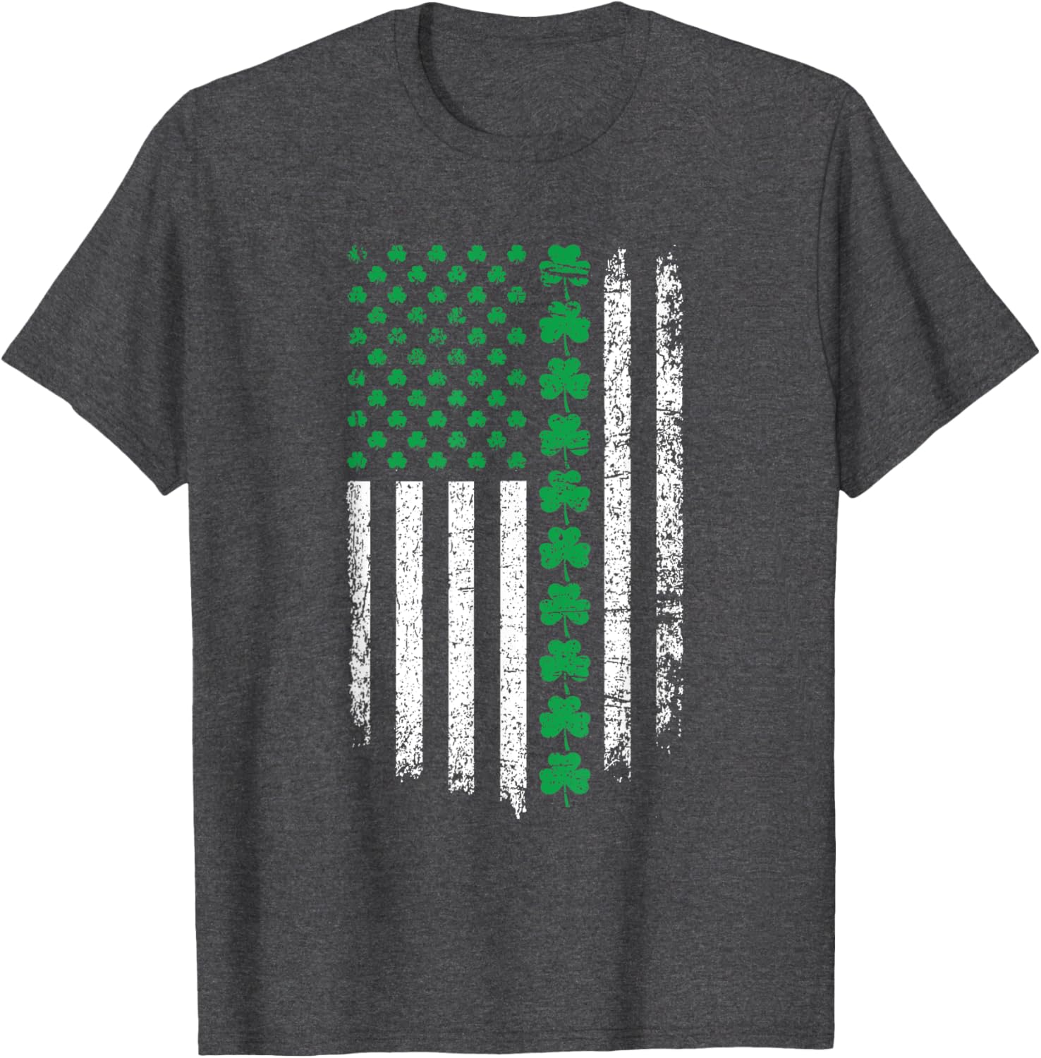 US American Flag Shamrock T-Shirt for St Patrick's Day Fun - 6