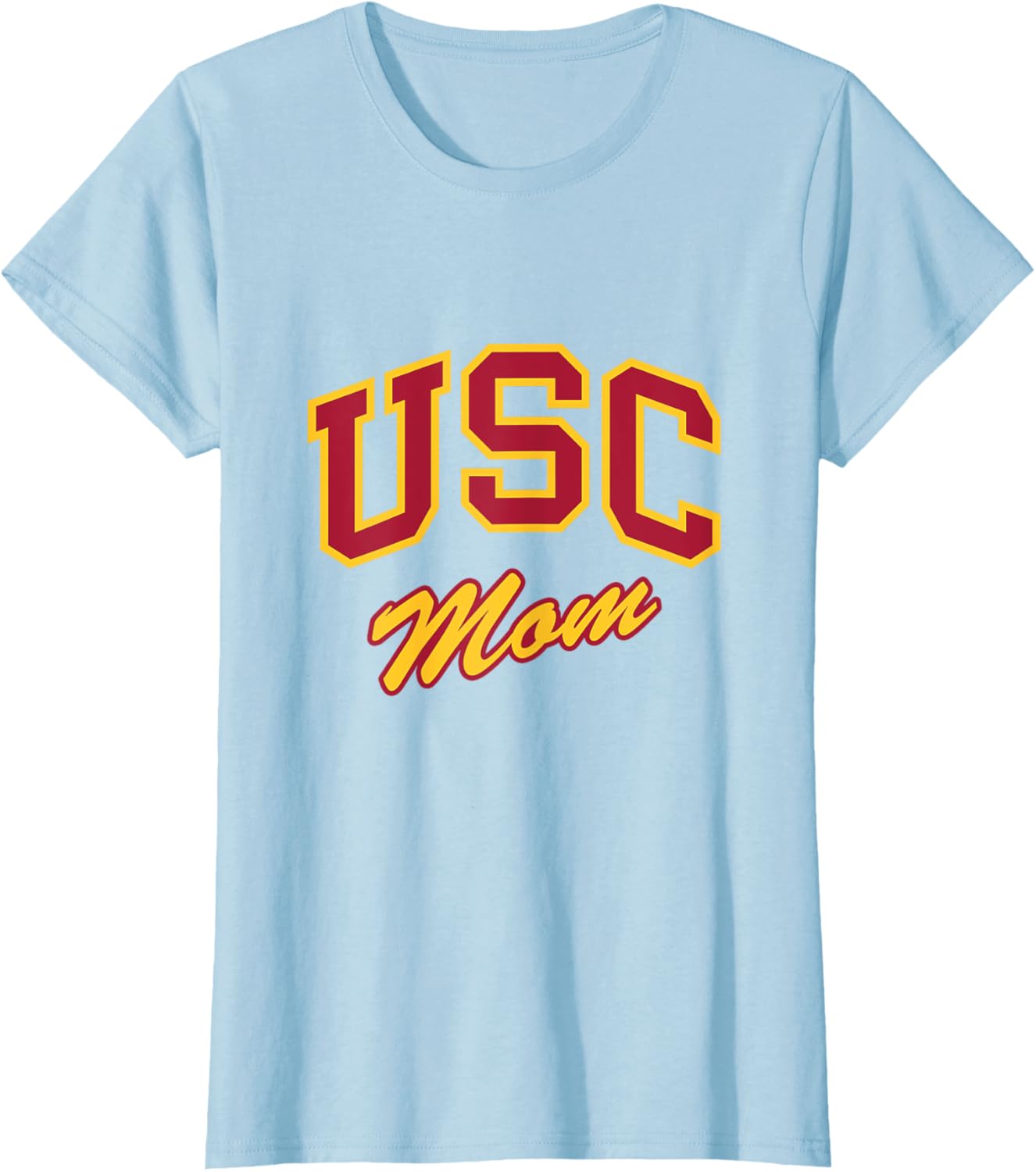 USC Mom Retro Script T-Shirt Perfect for Sports and Outdoor Activities - 13
