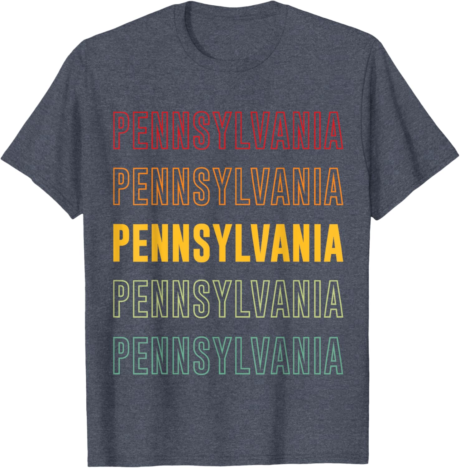 Vibrant Pennsylvania Rainbow T-Shirt for Stylish Comfort and Fun Fashion - 24