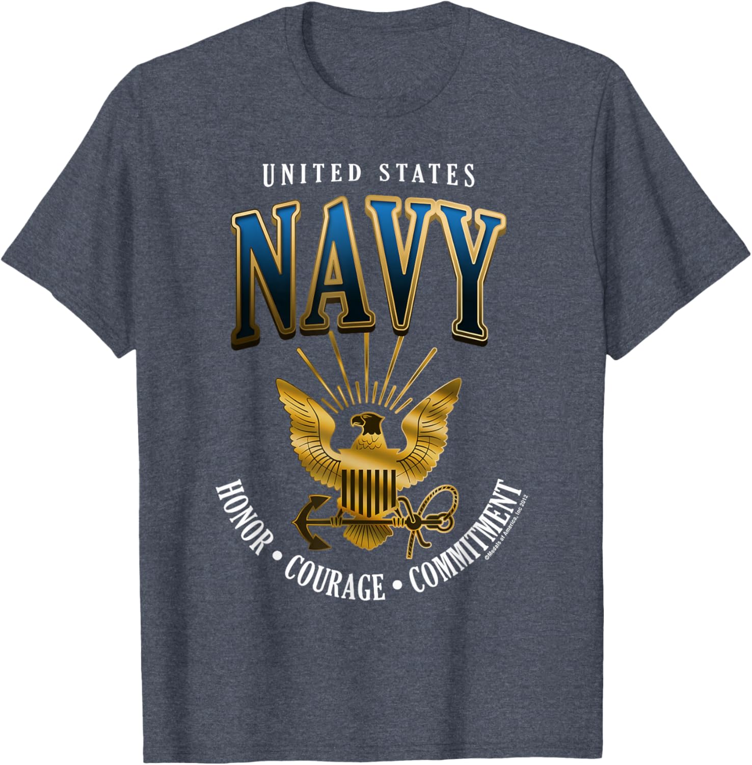 United States Navy Honor Courage Commitment T-Shirt for Proud Fans - 3
