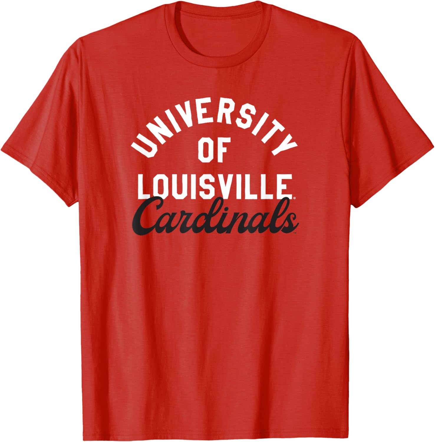 University of Louisville Cardinals Classic Script T-Shirt for Fans - 1
