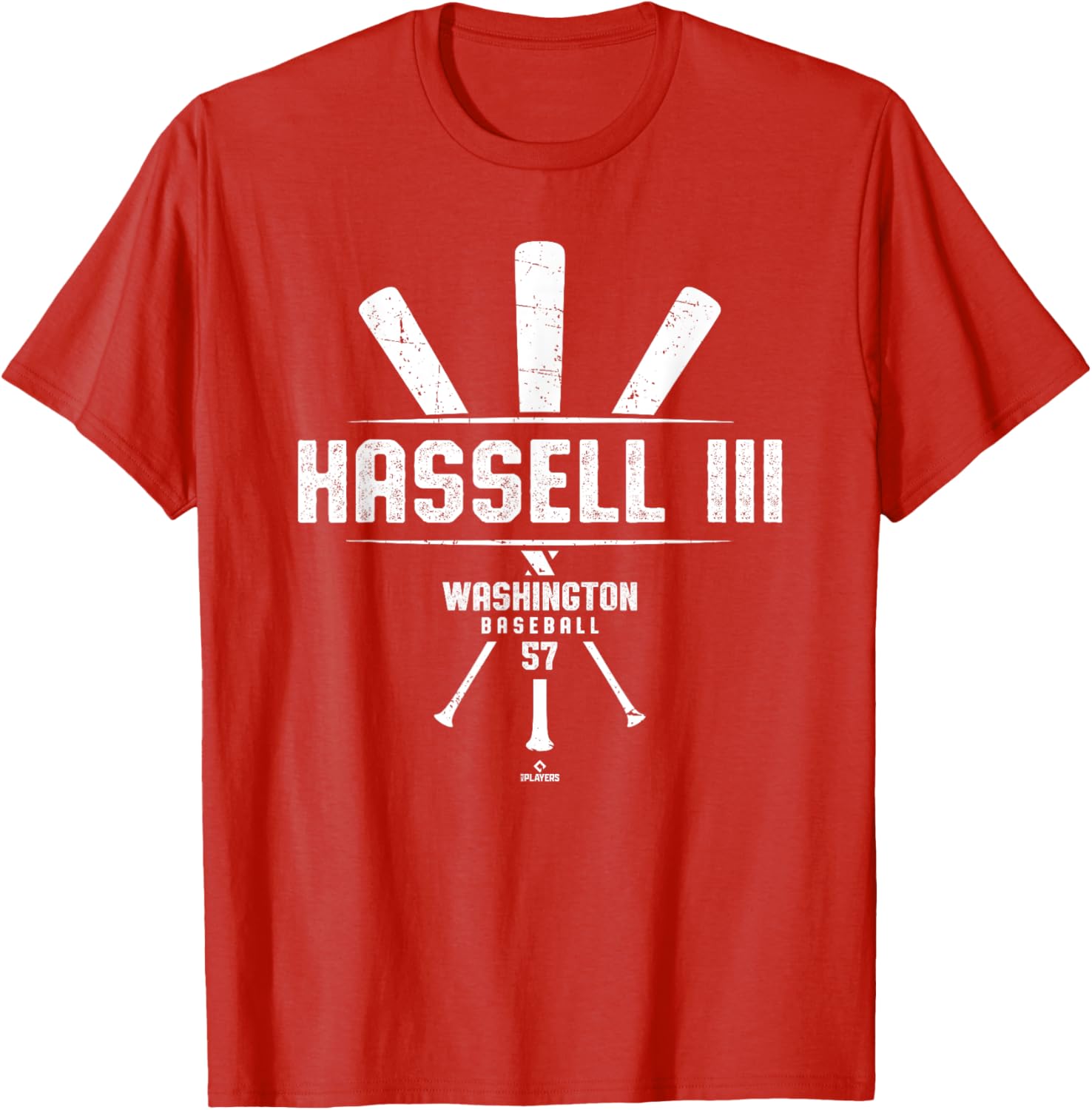 Vintage Baseball Bat Gameday Robert Hassell III Washington T-Shirt - 3