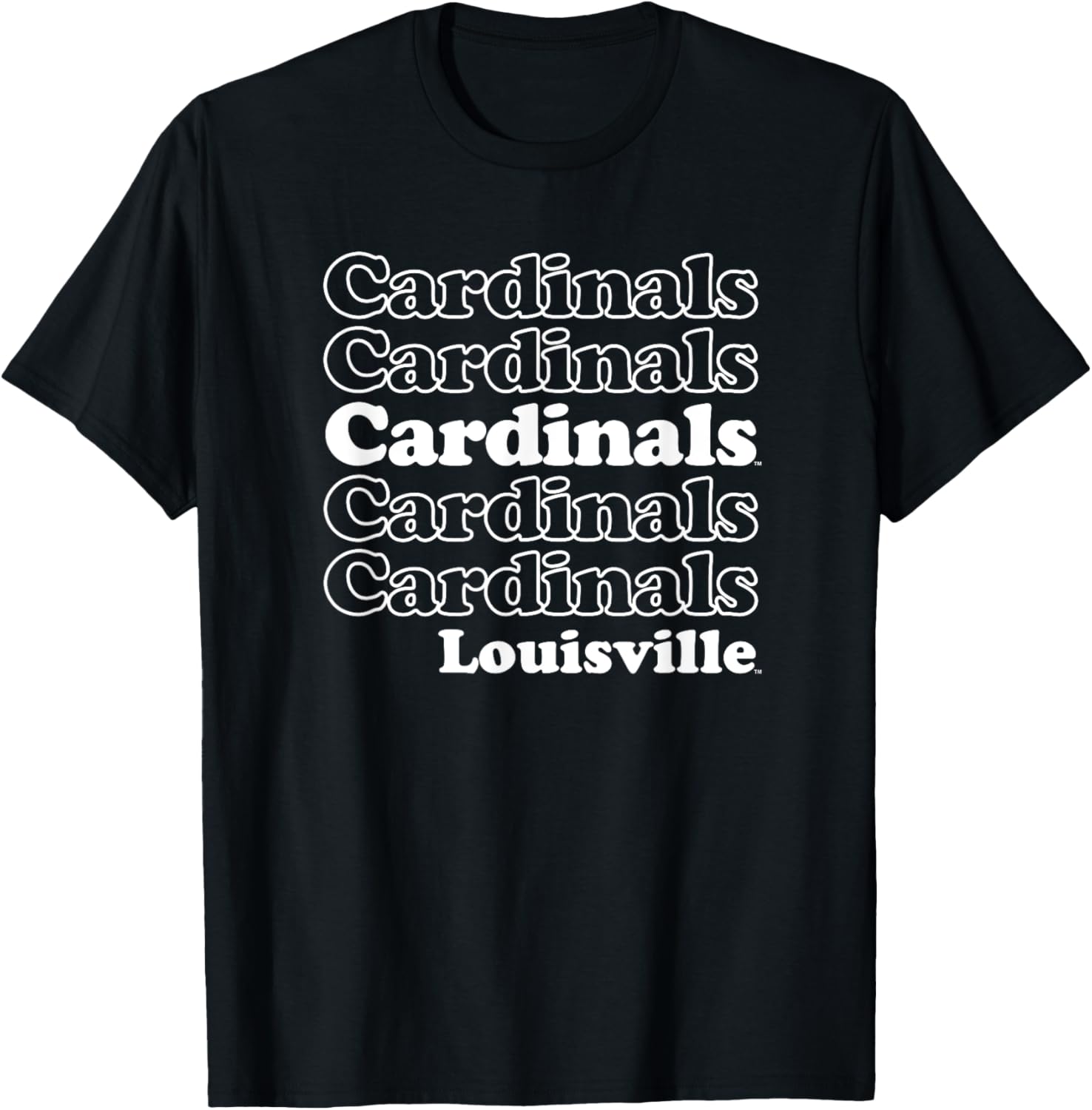 University of Louisville Cardinals Stacked Spirit T-Shirt for Fans - 3