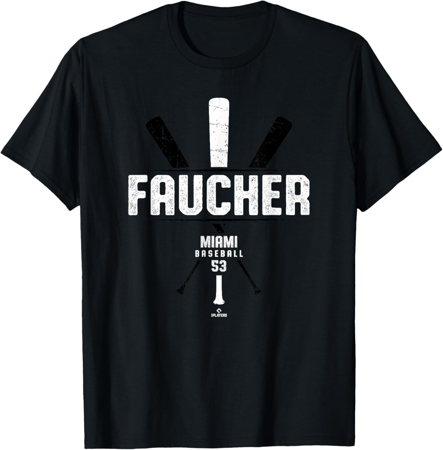 Vintage Baseball Bat Calvin Faucher Miami T-Shirt for Gamers and Fans - 4