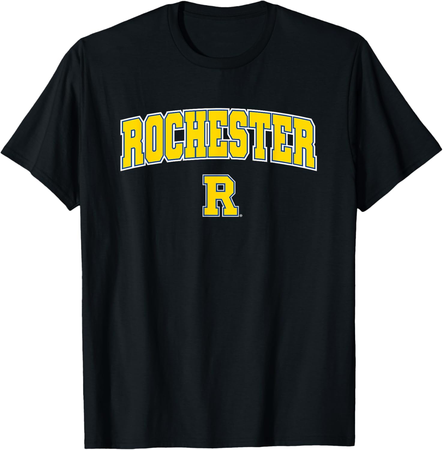 University of Rochester Yellowjackets Arch Logo T-Shirt for Sports Fans - 1