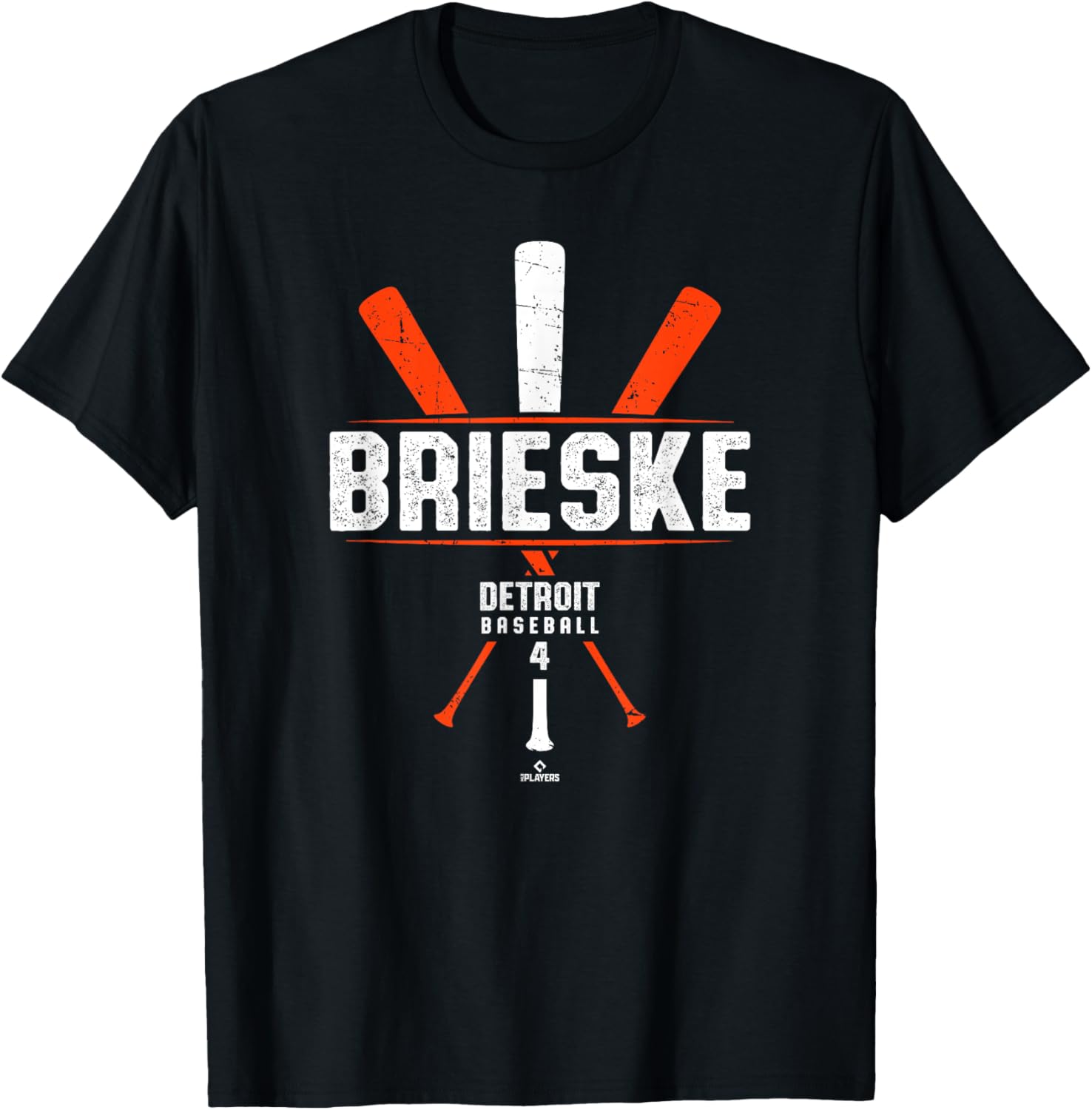Vintage Baseball Bat Gameday T-Shirt for Beau Brieske Detroit Fans - 2