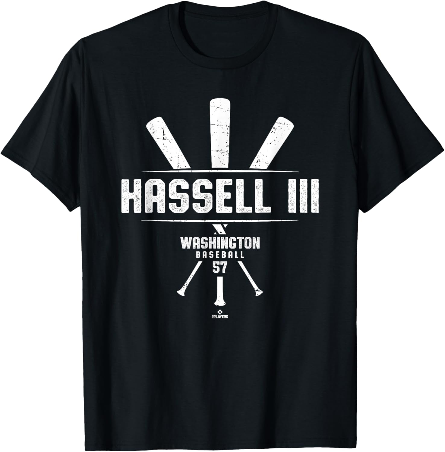 Vintage Baseball Bat Gameday Robert Hassell III Washington T-Shirt - 1