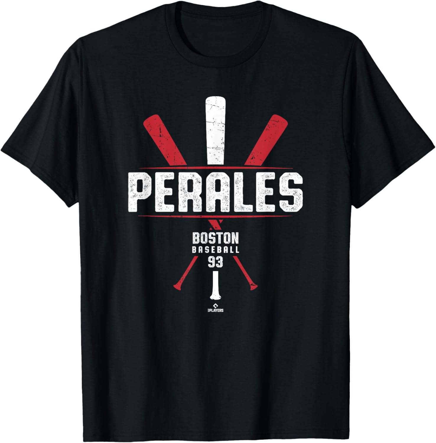Vintage Baseball Bat Gameday T-Shirt Featuring Luis Perales Boston Design - 1