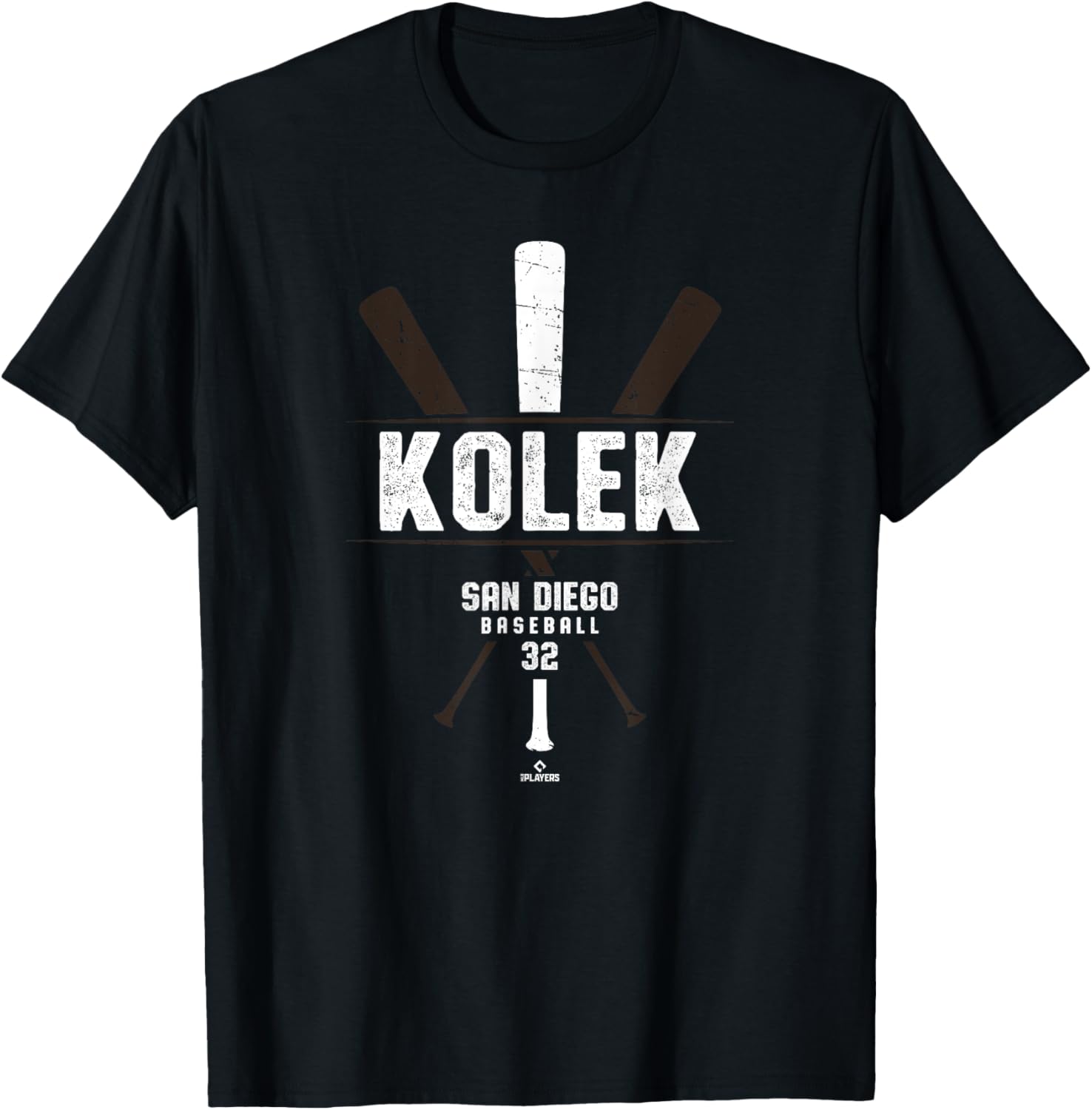 Vintage Baseball Bat Gameday T-Shirt for Stephen Kolek Fans in San Diego - 1