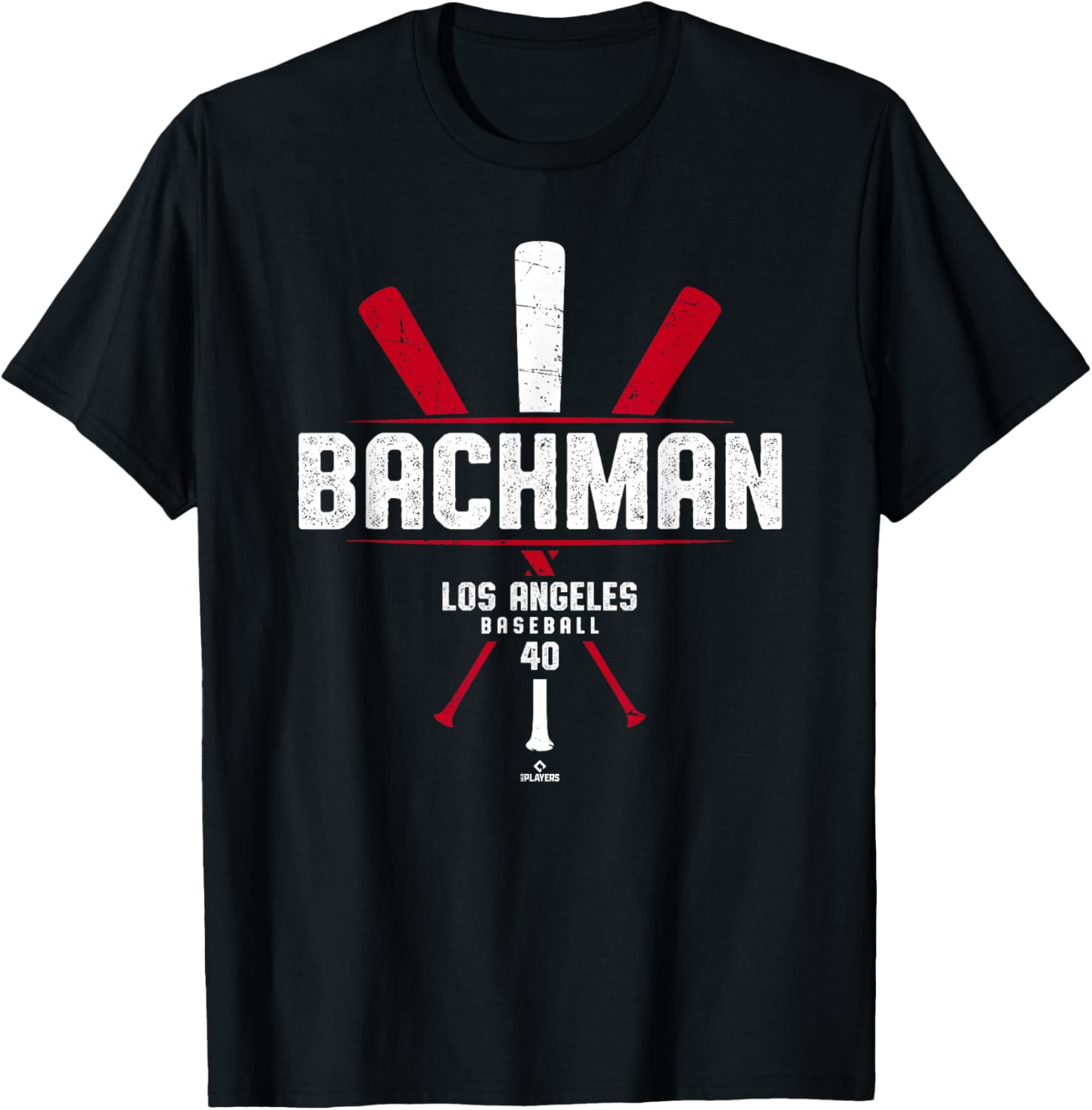 Vintage Baseball Bat Gameday T-Shirt for Sam Bachman Los Angeles Fans - 1