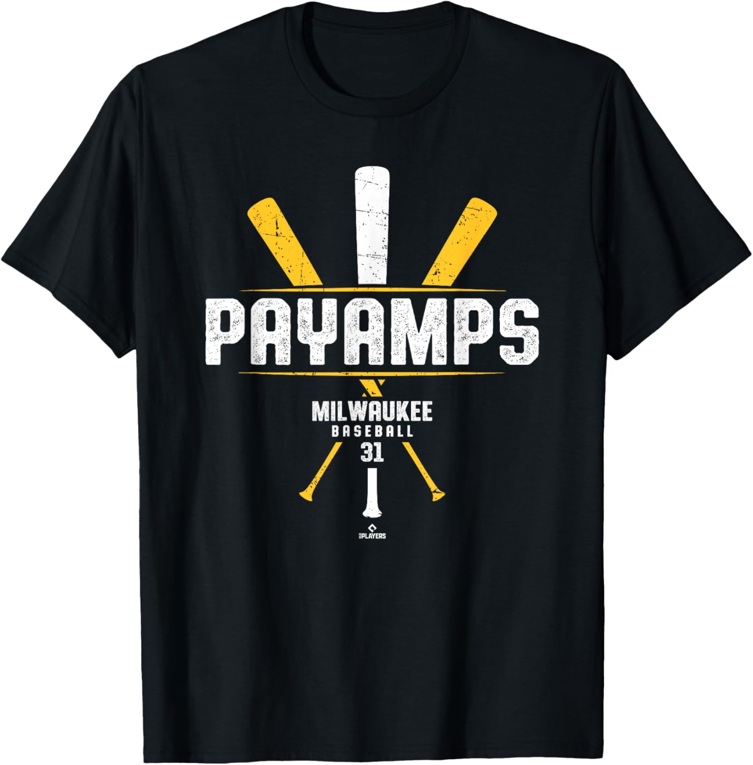Vintage Baseball Bat Gameday Joel Payamps Milwaukee T-Shirt for Fans - 1