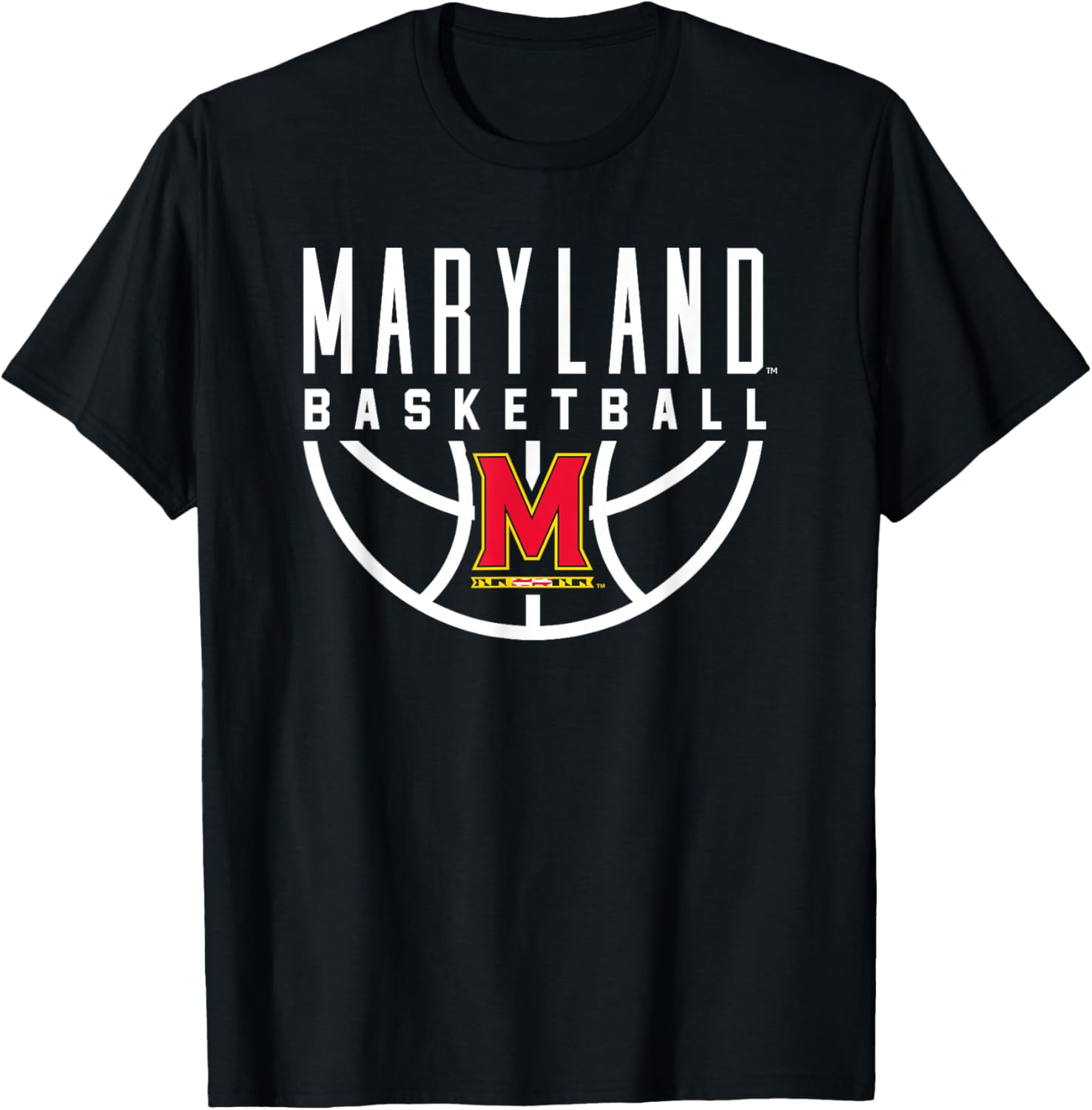 University of Maryland Terrapins Basketball Arch T-Shirt for Fans - 1