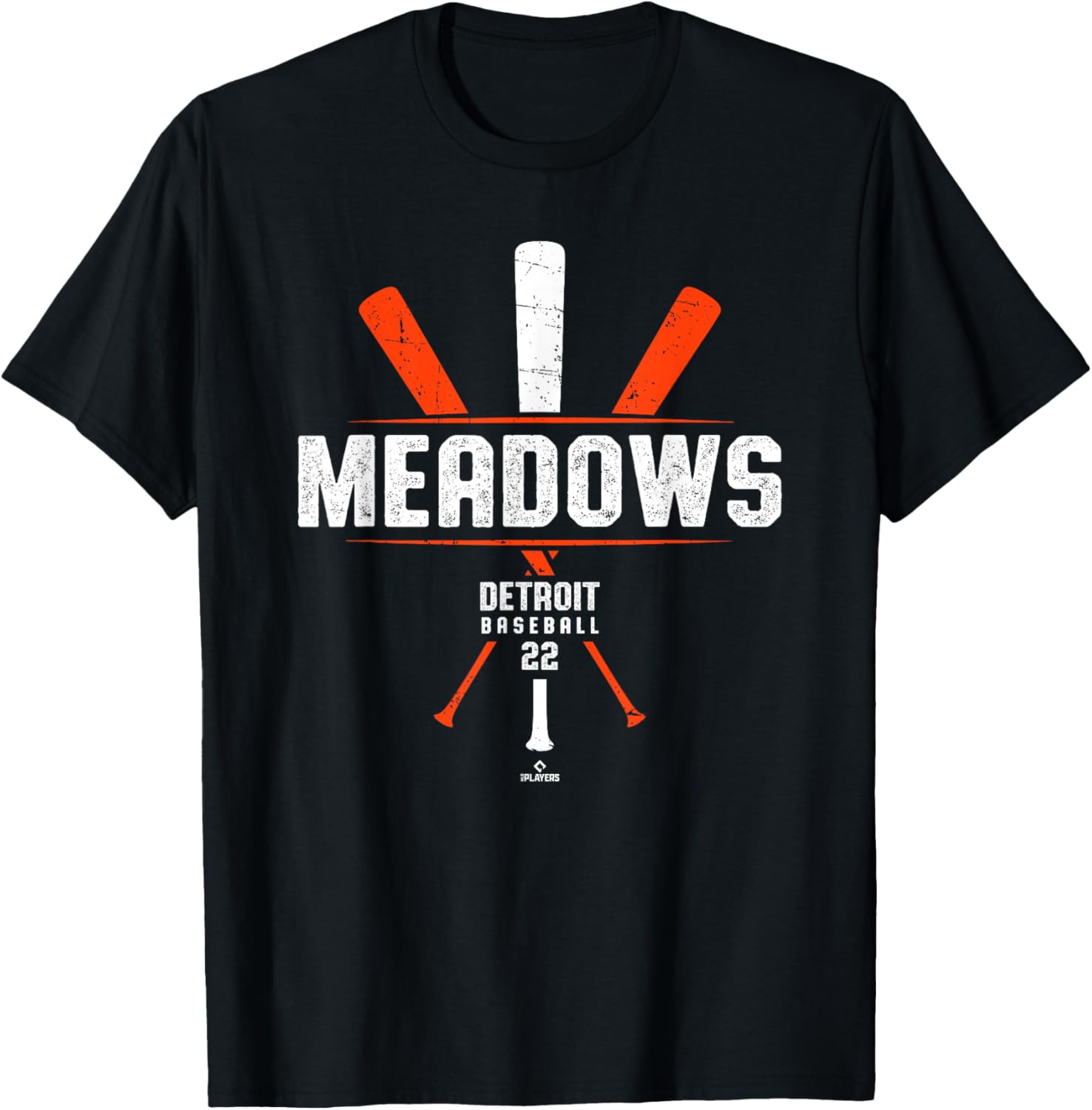 Vintage Baseball Bat Parker Meadows Detroit T-Shirt for Gamers & Fans - 1