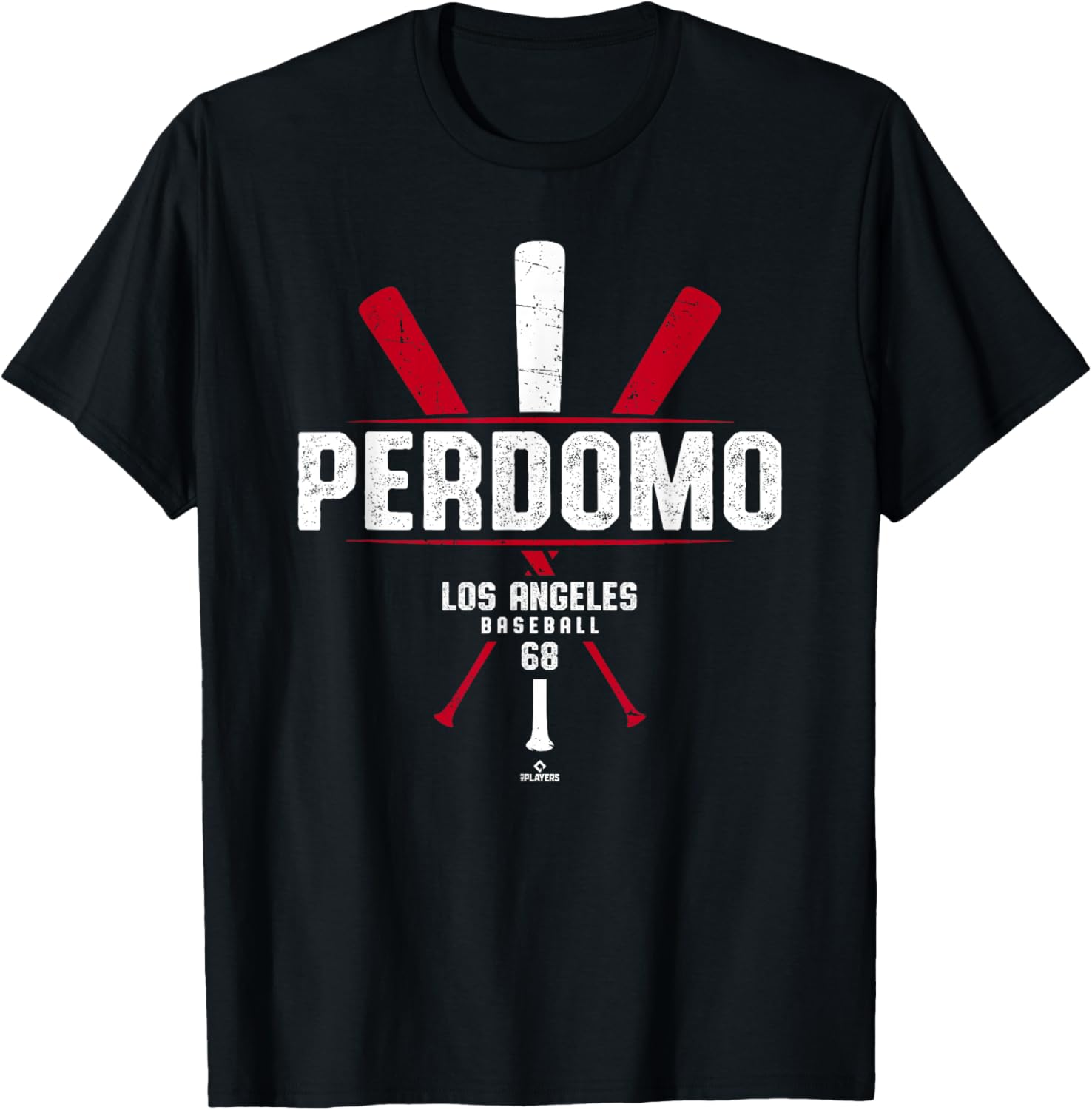 Vintage Baseball Bat Gameday Angel Perdomo Los Angeles T-Shirt Fashion - 4