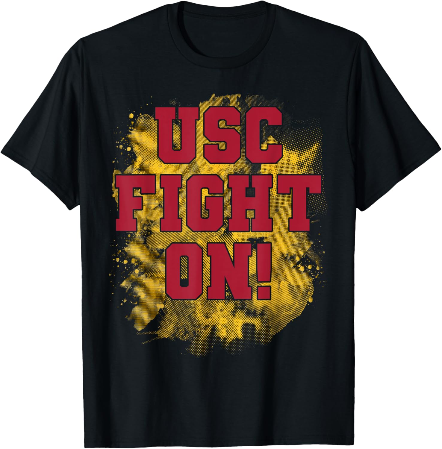 USC Fight On Distressed T-Shirt for Fans of the University of Southern California - 2