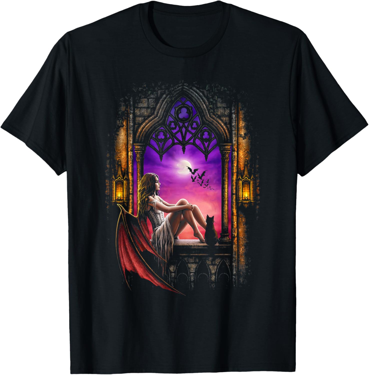 Vampire Children of the Night Sarah Richter Art T-Shirt for Fans - 1