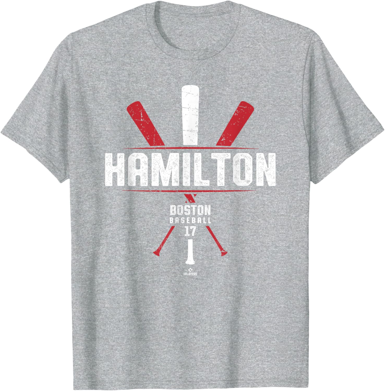 Vintage Baseball Bat Gameday T-Shirt for David Hamilton Boston Fans - 4