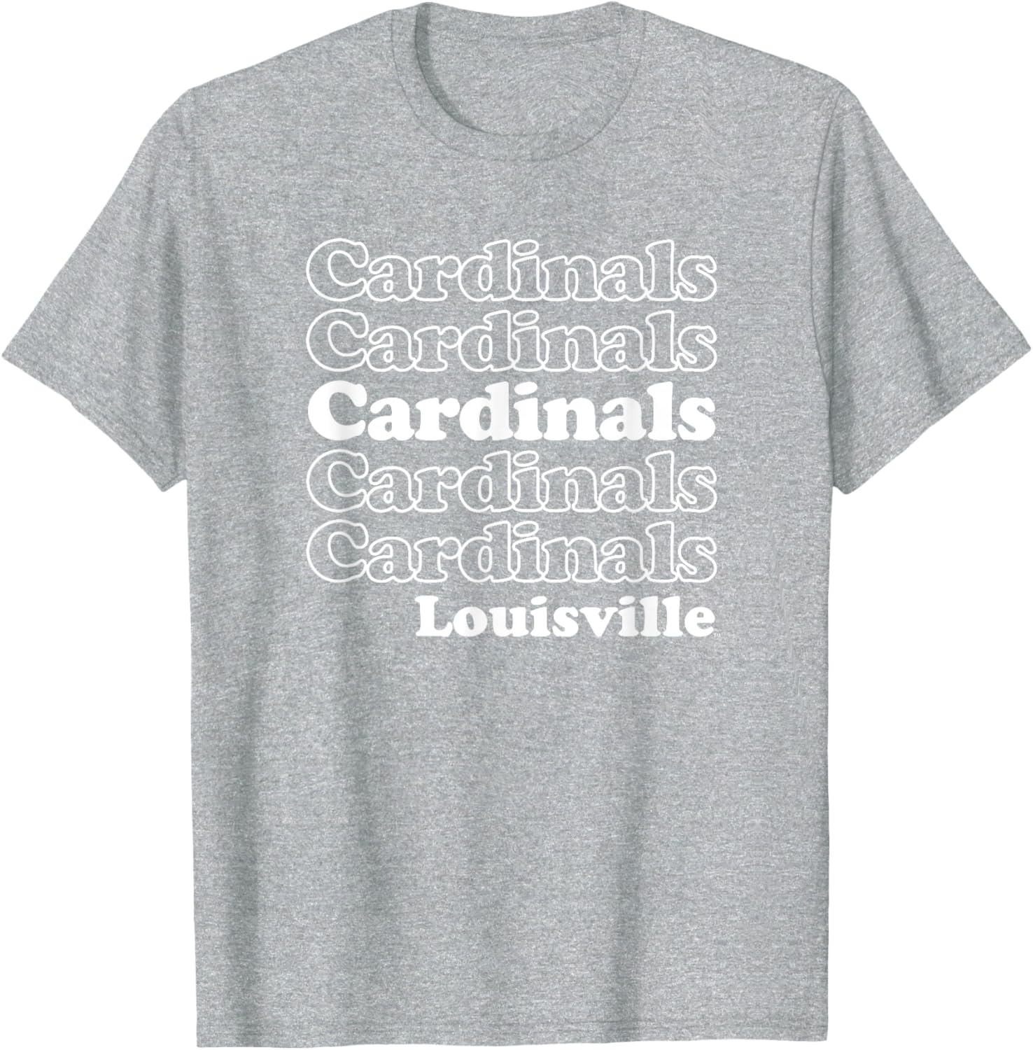 University of Louisville Cardinals Stacked Spirit T-Shirt for Fans - 4