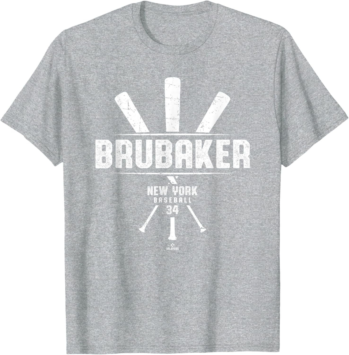 Vintage Baseball Bat Gameday JT Brubaker New York T-Shirt for Fans - 3