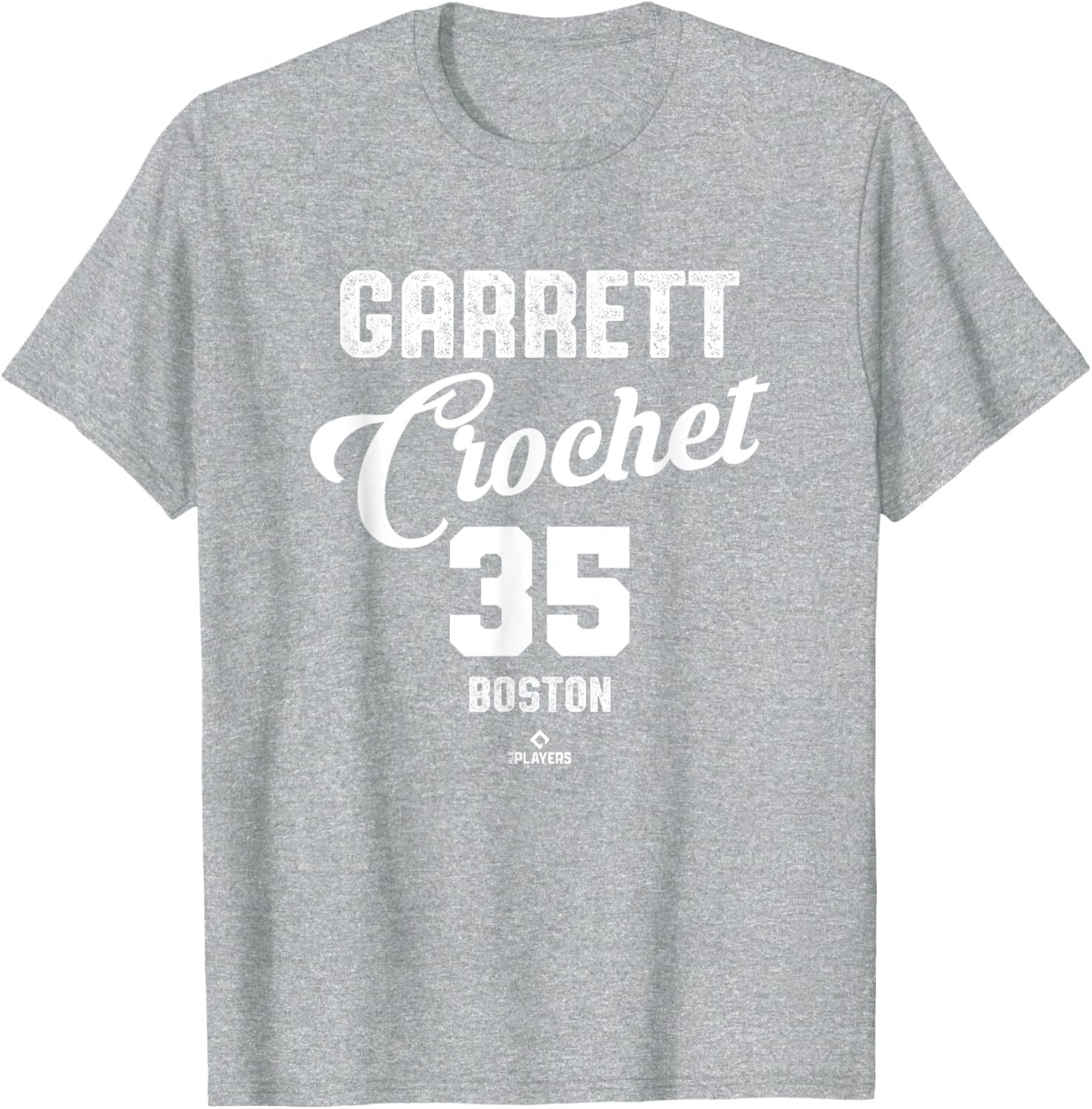 Vintage Boston Baseball T-Shirt Garrett Crochet 35 MLBPA Apparel - 5