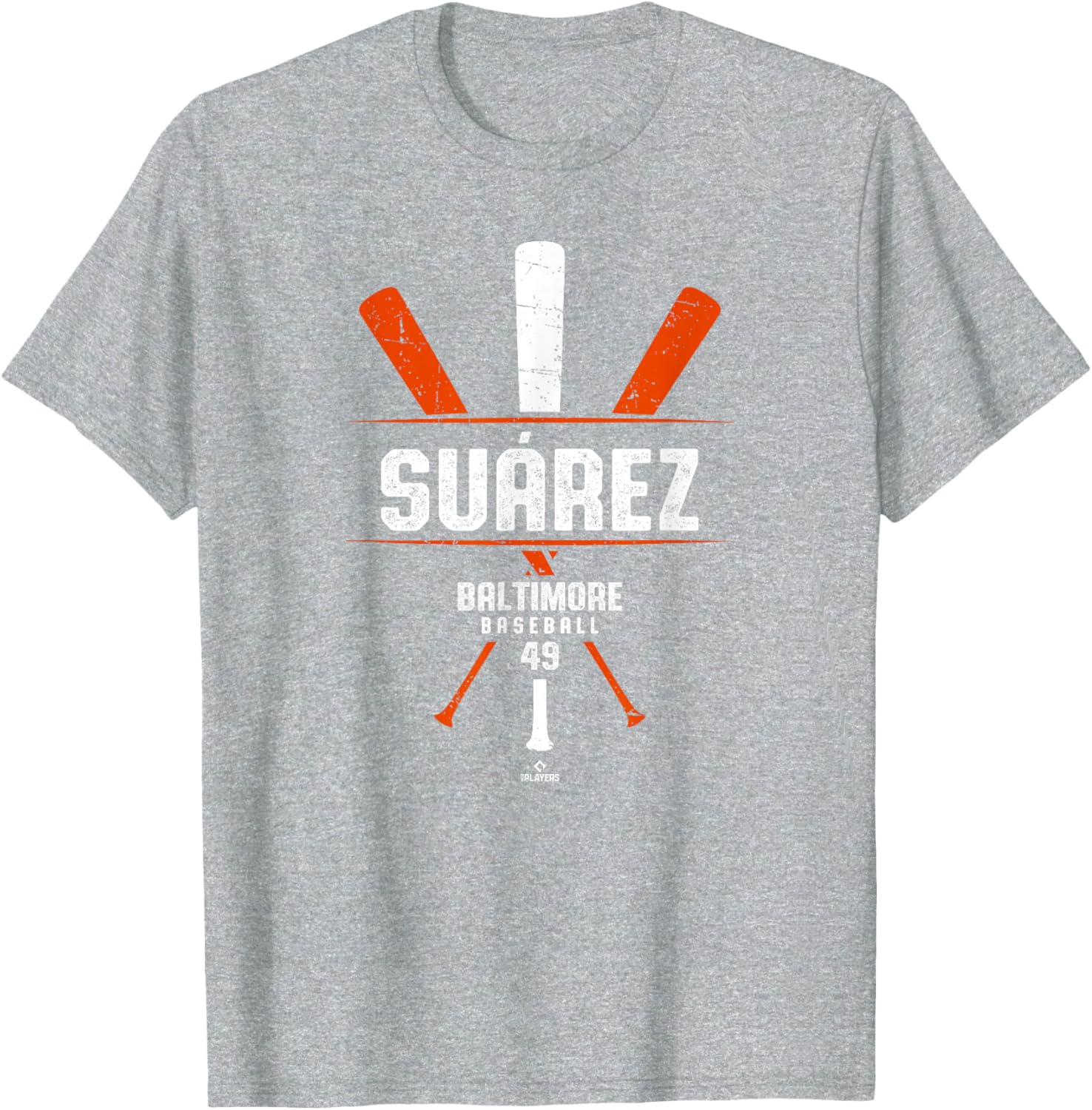 Vintage Baltimore T-Shirt featuring Albert Suarez Baseball Bat Design - 2