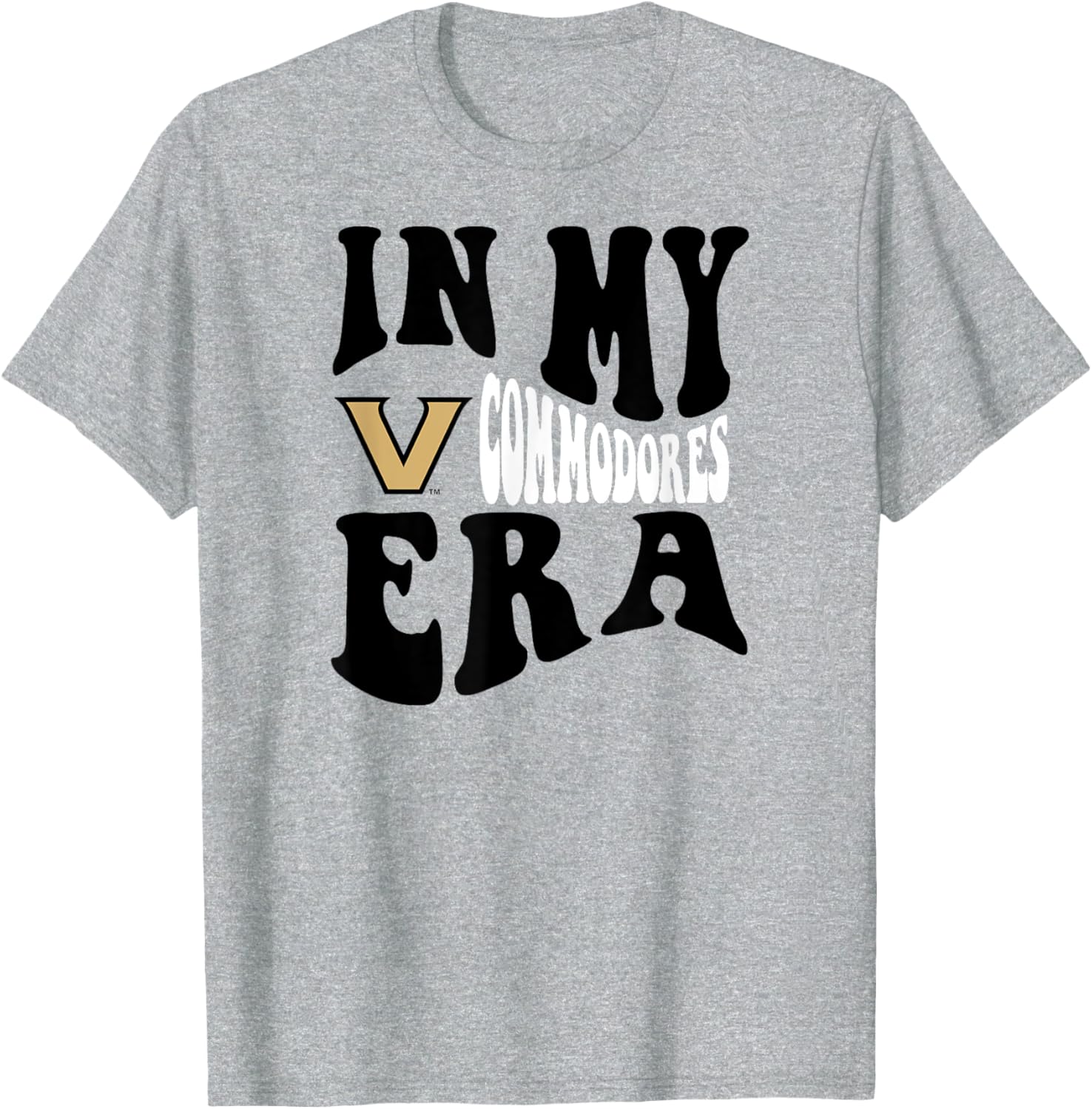 Vanderbilt Commodores Gray Officially Licensed T-Shirt for Fans and Players - 1