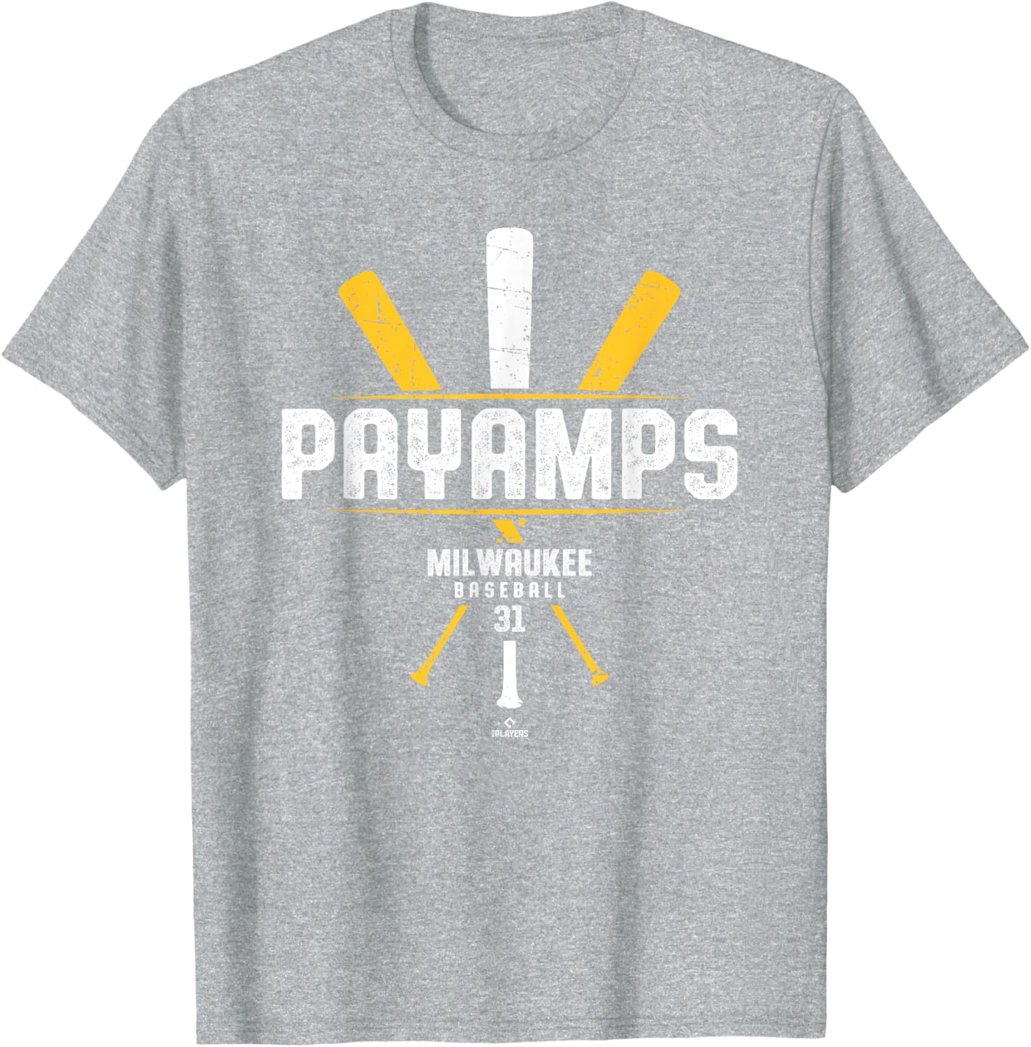 Vintage Baseball Bat Gameday Joel Payamps Milwaukee T-Shirt for Fans - 3