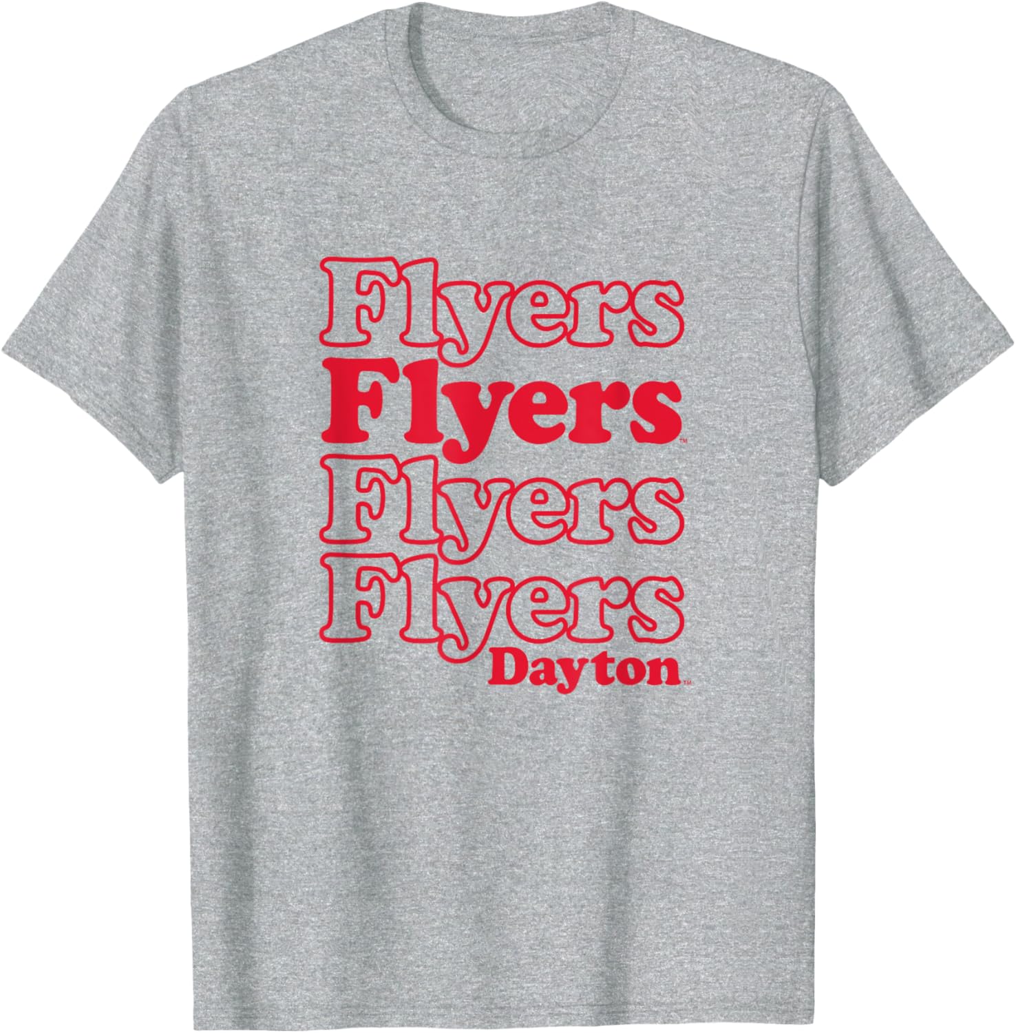 University of Dayton Flyers Stacked Spirit T-Shirt for Fans and Athletes - 2