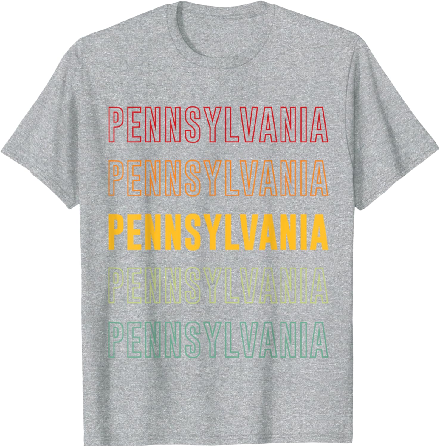 Vibrant Pennsylvania Rainbow T-Shirt for Stylish Comfort and Fun Fashion - 2