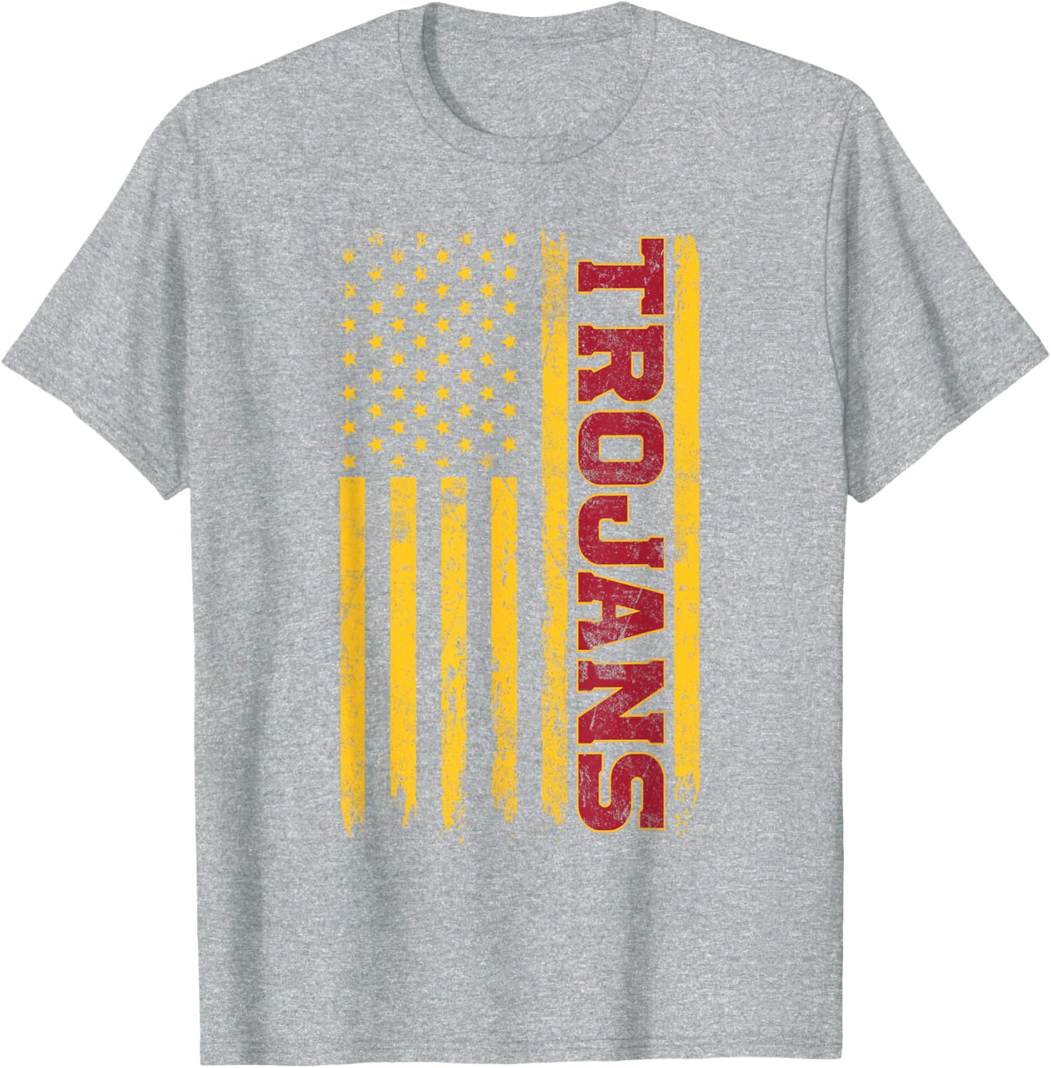 USC Trojans American Flag T-Shirt for Sports Fans and Outdoors Fun - 14
