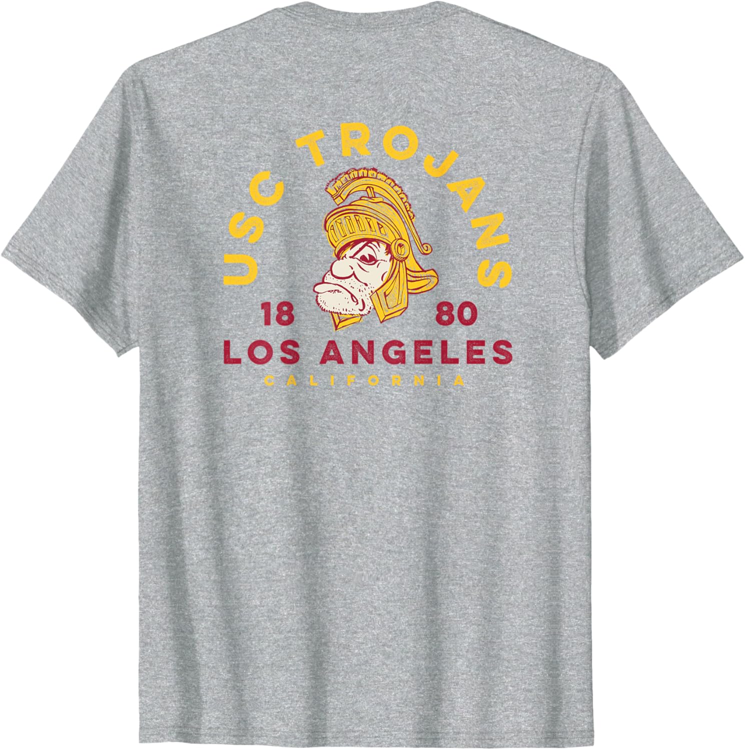USC Trojans Tommy Sketch Gold Cardinal T-Shirt for Sports Fans - 2