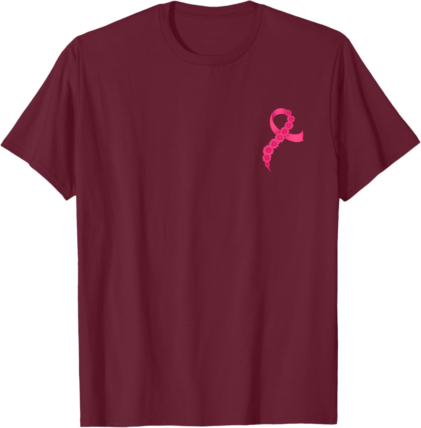 Support Breast Cancer Awareness with Pink Ribbon T-Shirt for Men and Women - 17