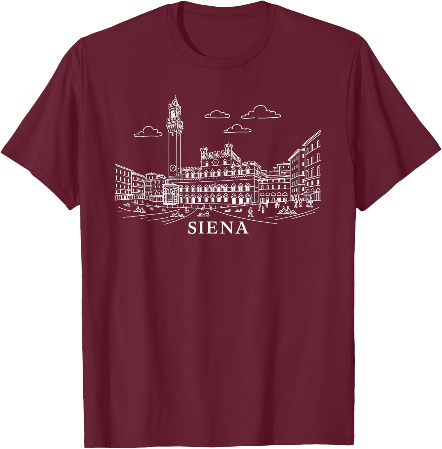 Siena Italy Landmark Graphic Tee - Stylish Travel Souvenir T-Shirt - 10