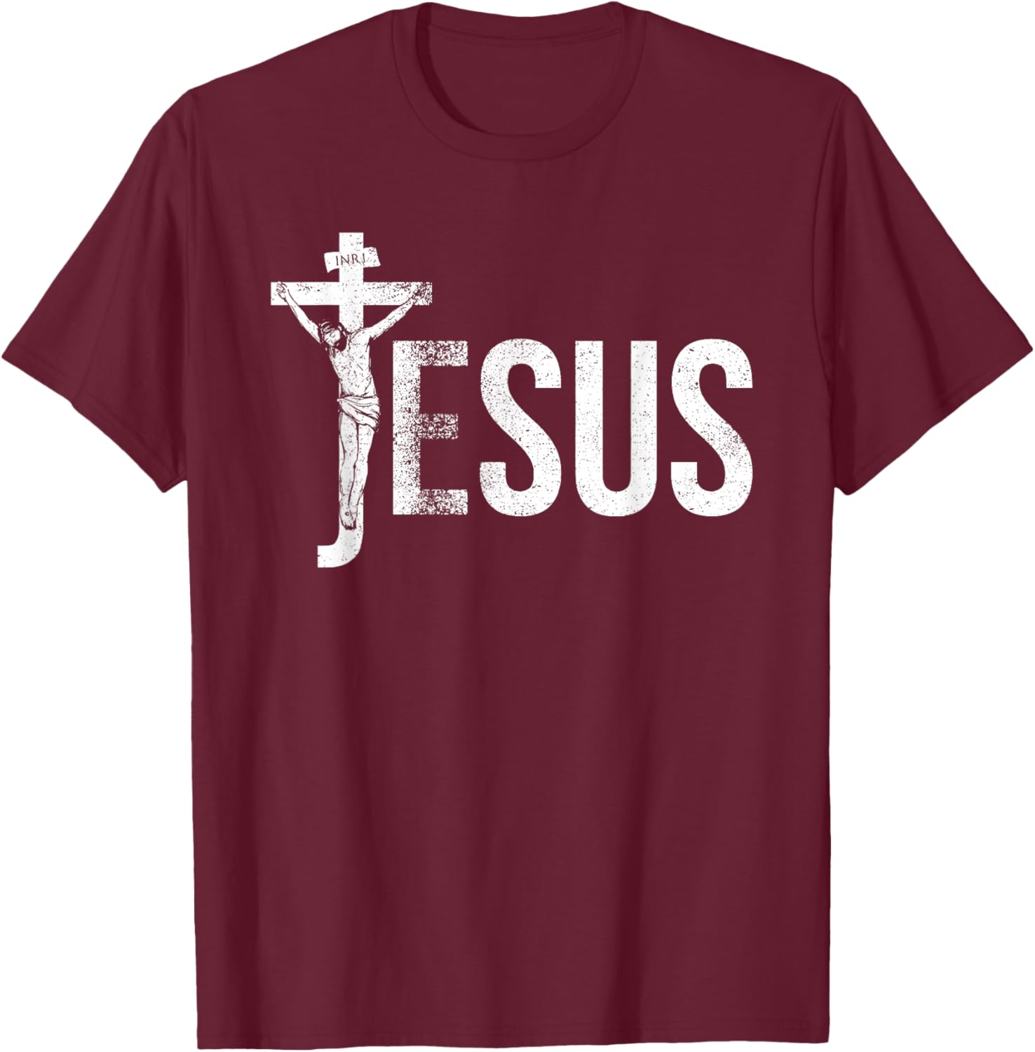 Vintage Jesus Christ Crucifixion T-Shirt with Crown of Thorns Design - 24