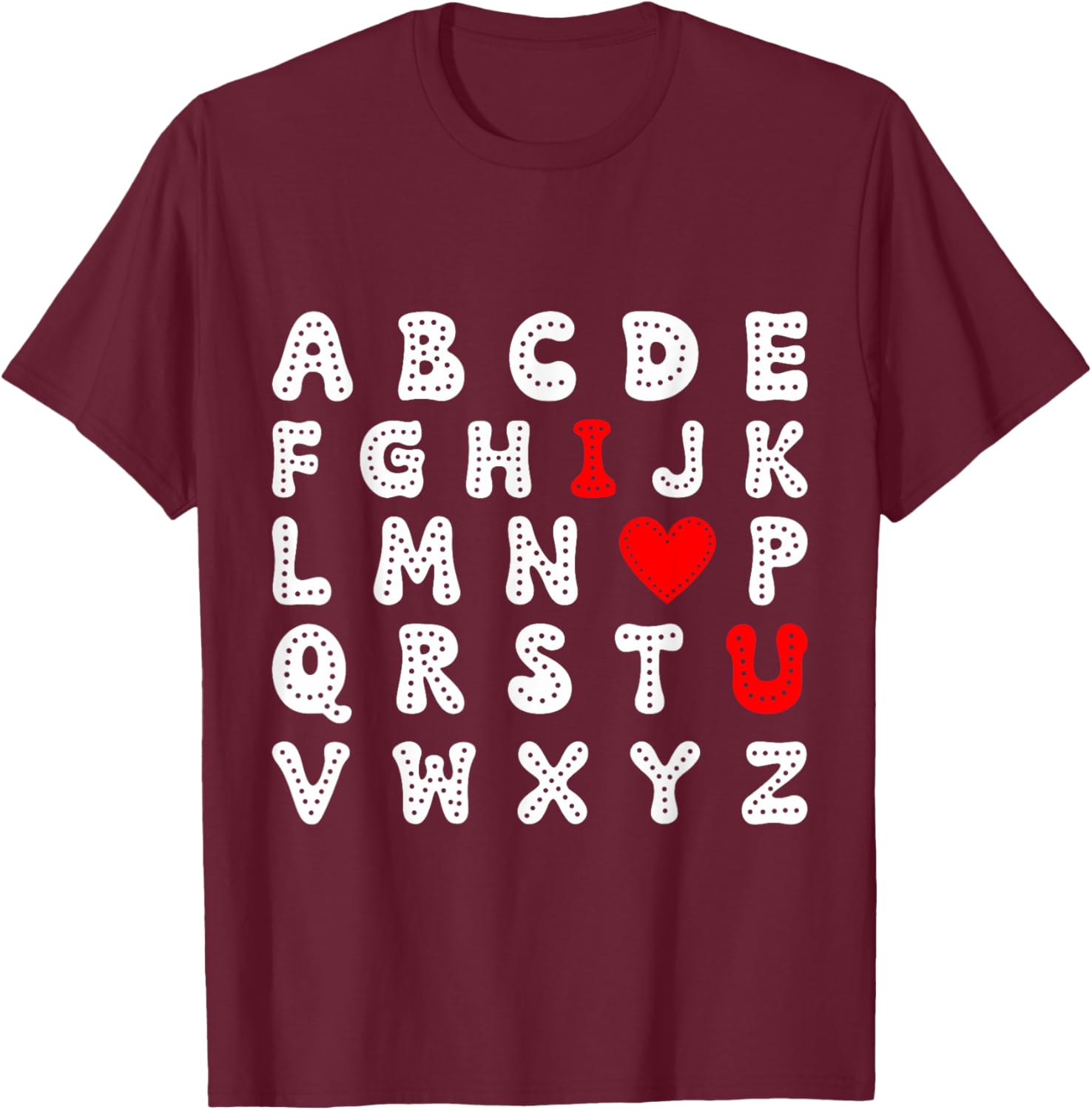 Valentine's Day ABC I Love You Toddler Boy T-Shirt for Kids - 1