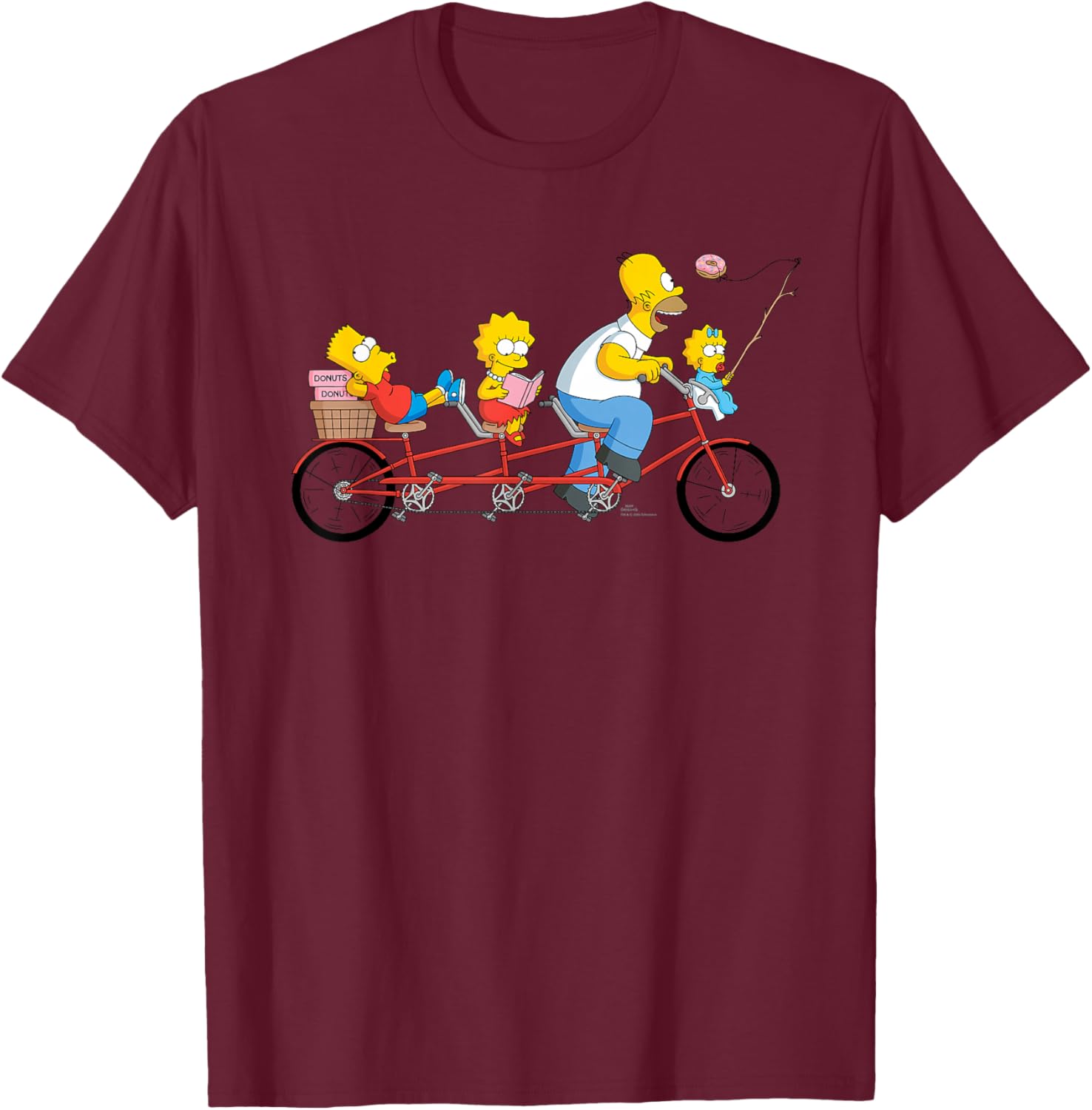 The Simpsons Father's Day Homer Kids Bike Ride T-Shirt for Dad - 20