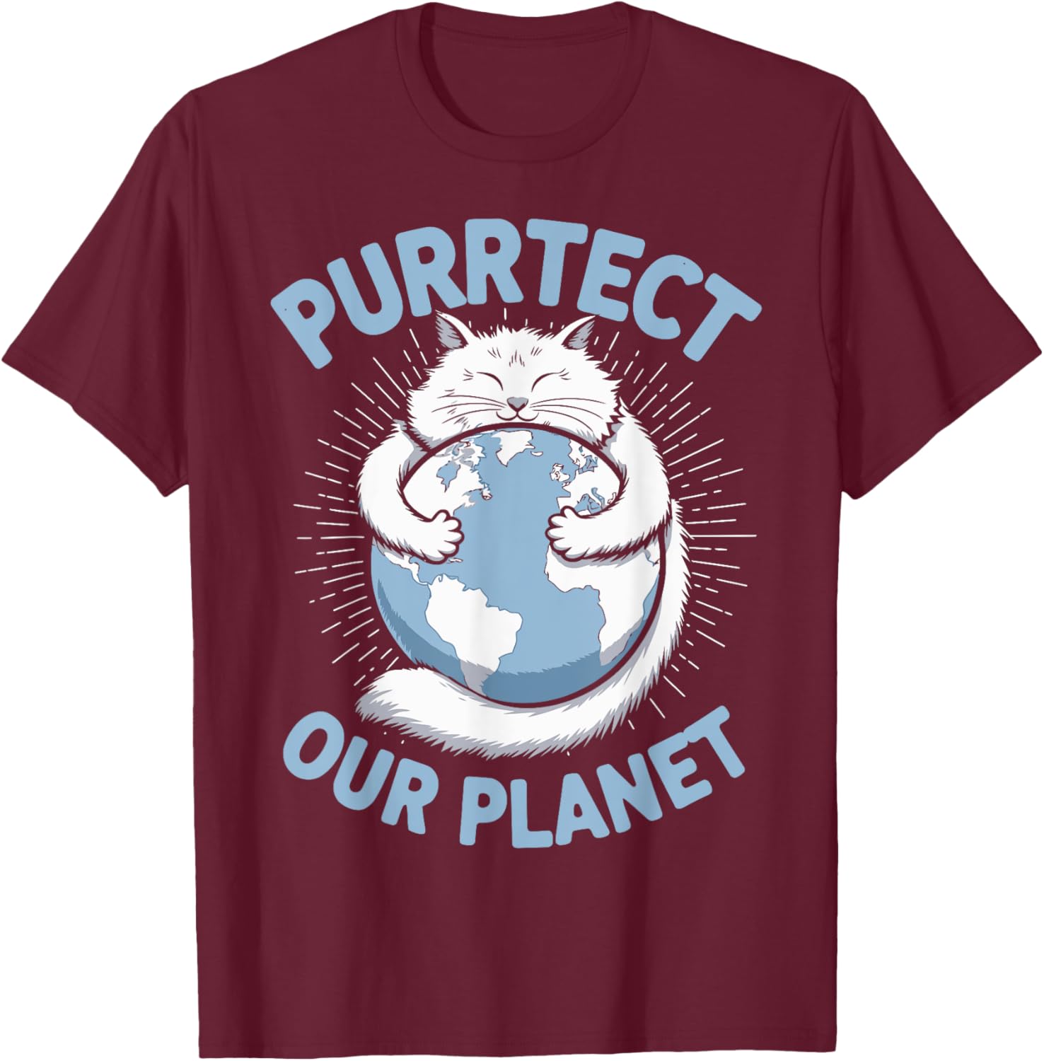 Purrtect Our Planet Cat Lover T-Shirt for Men, Women, and Kids - 12