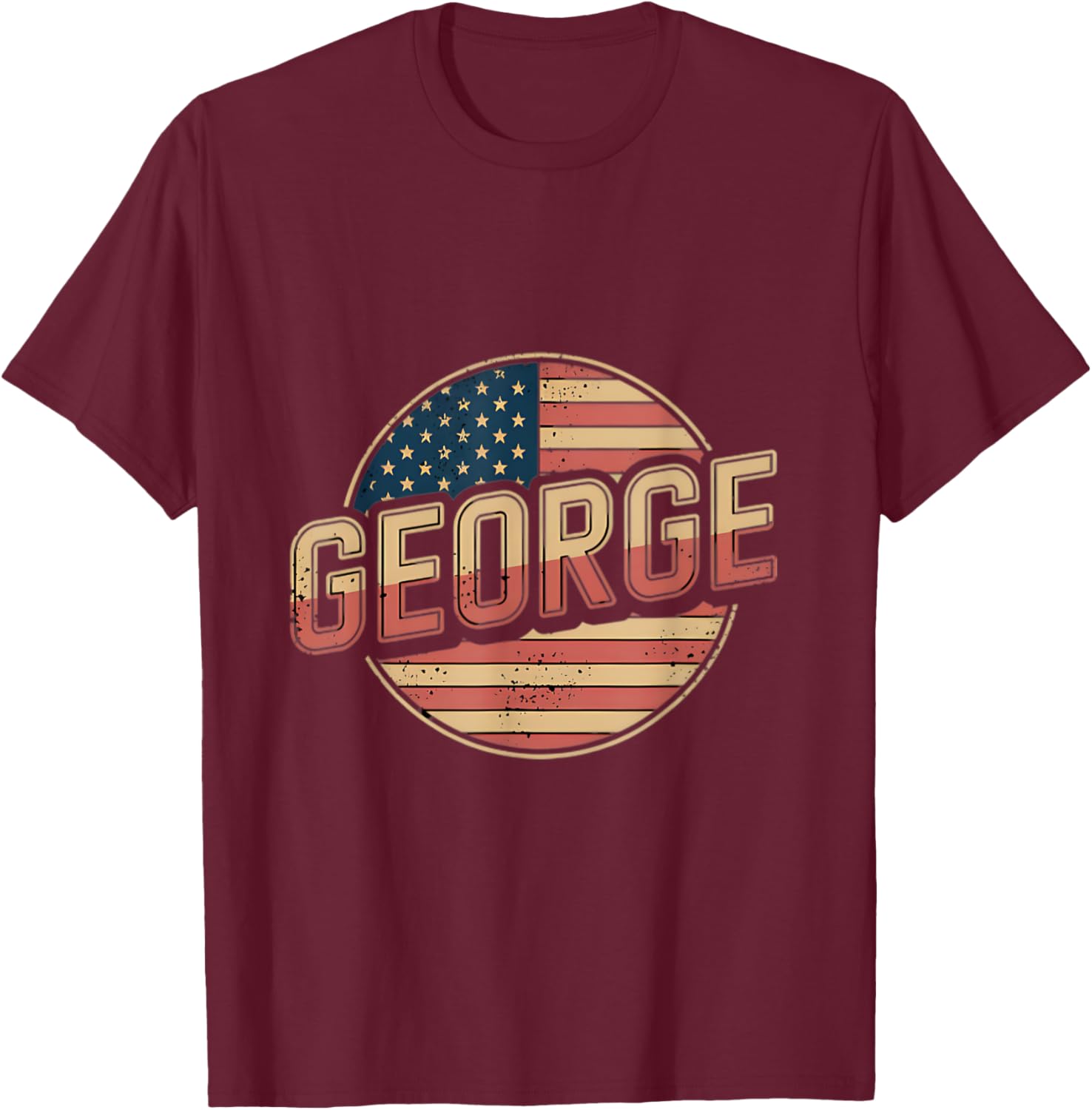 Personalized GEORGE USA Flag T-Shirt for Patriotic Style and Comfort - 10