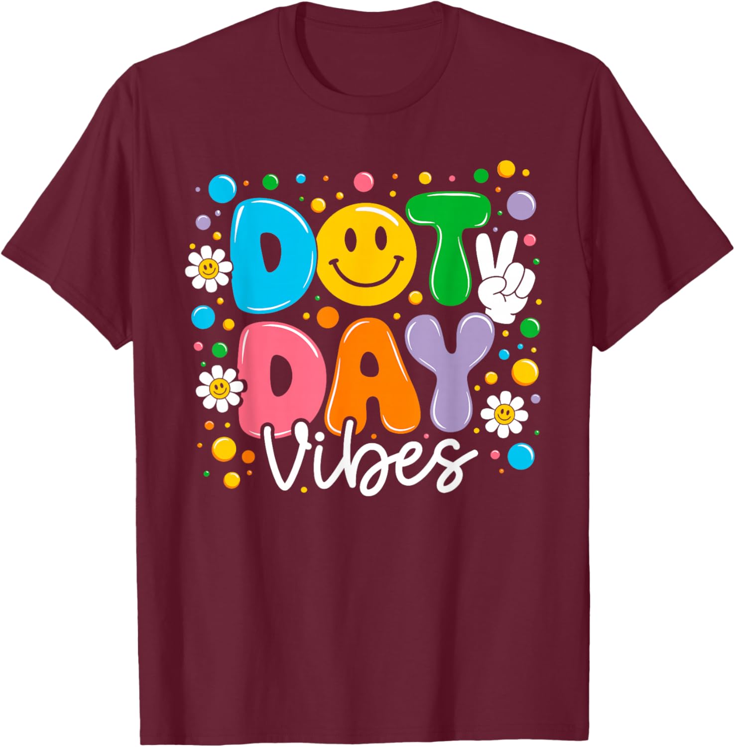 Happy Dot Day 2025 Colorful Polka Dot T-Shirt for Kids and Teachers - 12