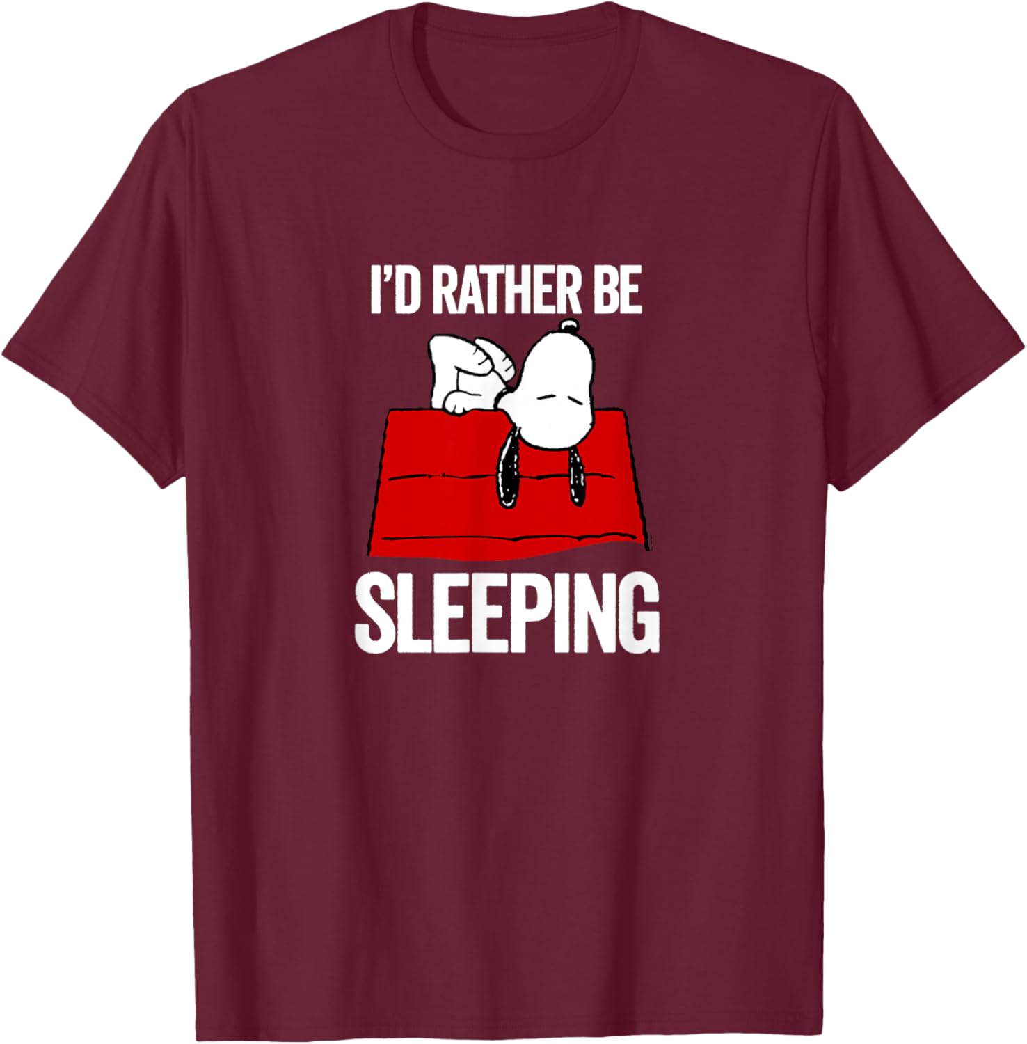 Peanuts Snoopy Still Sleeping T-Shirt Perfect for Relaxed Days - 2