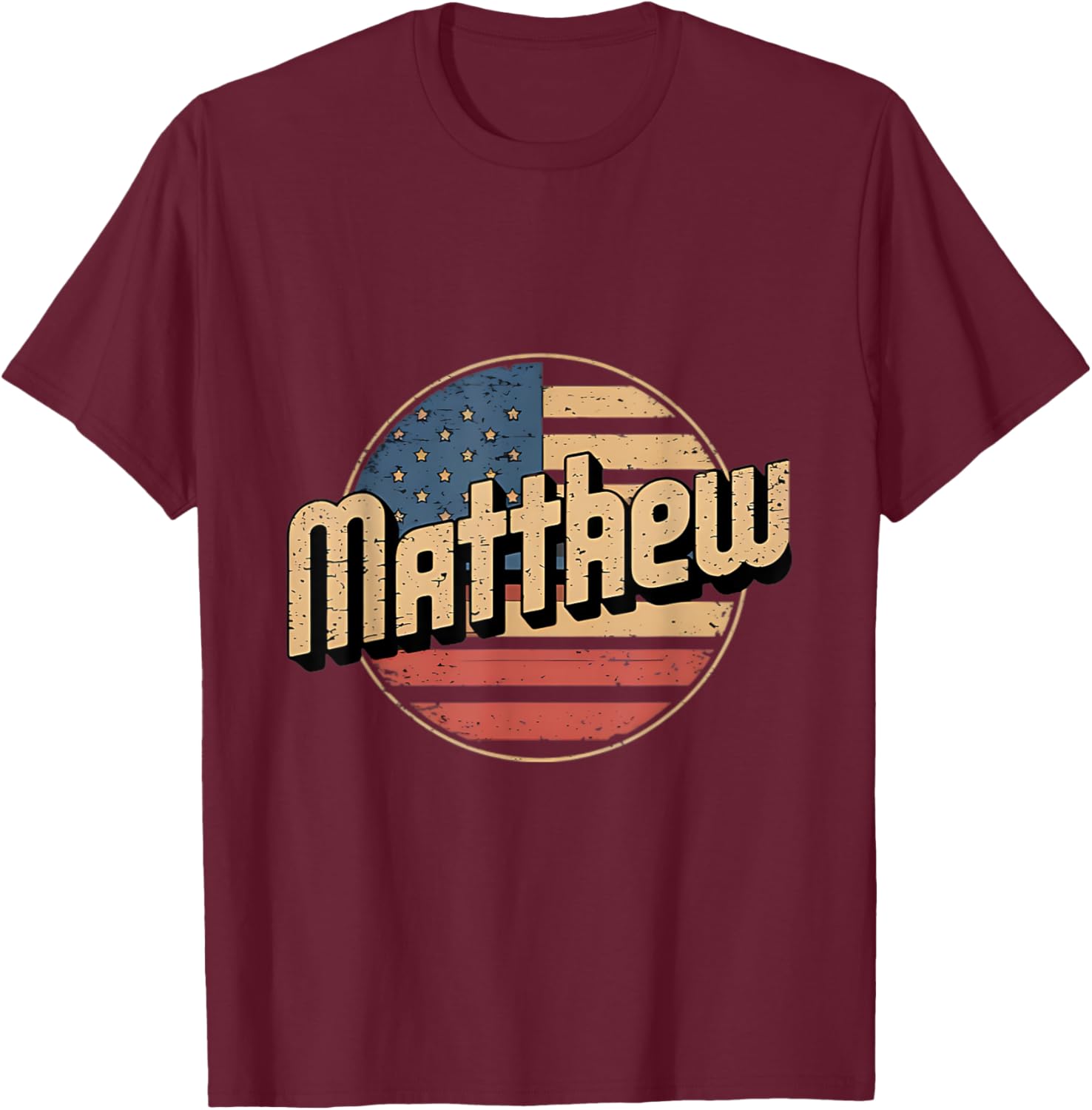 Personalized MATTHEW USA Flag Patriot T-Shirt for Proud Americans - 9