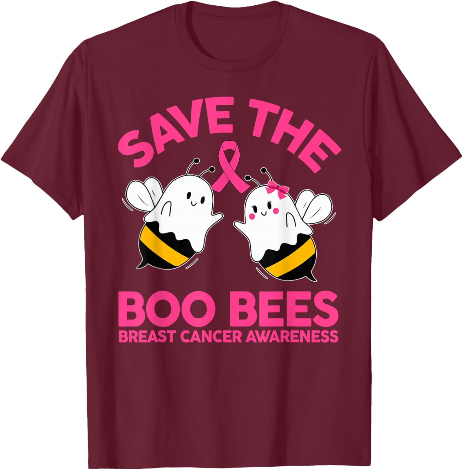 Save The Boobees Breast Cancer Halloween T-Shirt for Women - 7