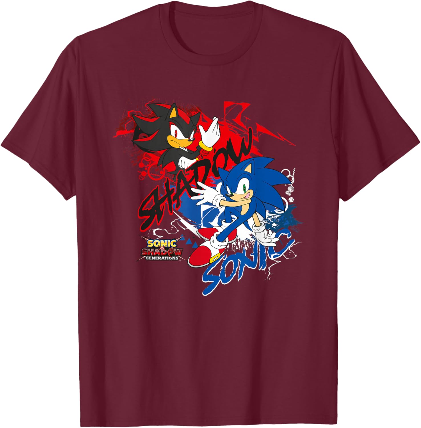 Sonic X Shadow Generations T-Shirt for Fans of Sonic the Hedgehog - 2
