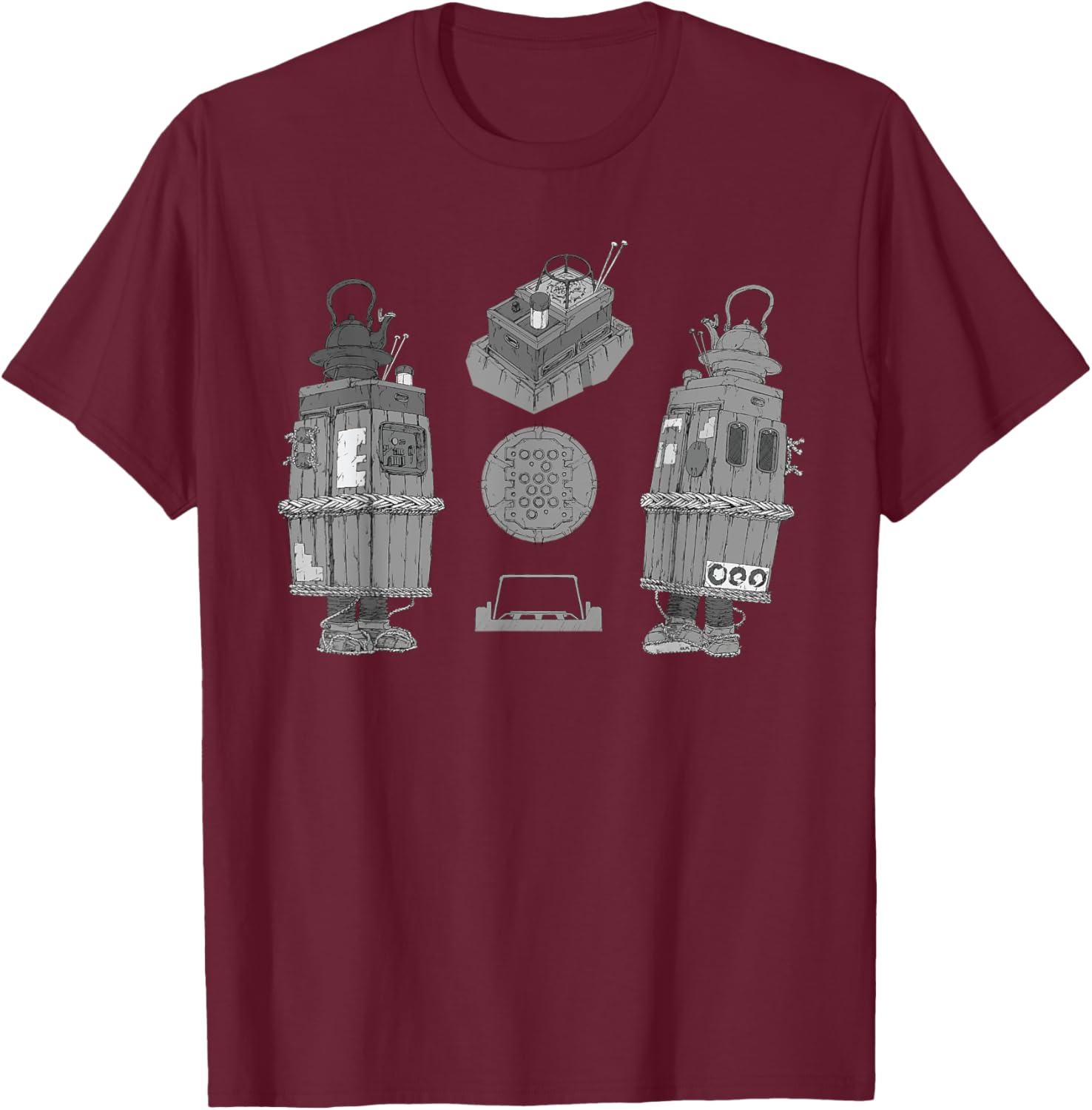 Star Wars Visions The Duel Tea House GNK Droid T-Shirt for Fans - 15