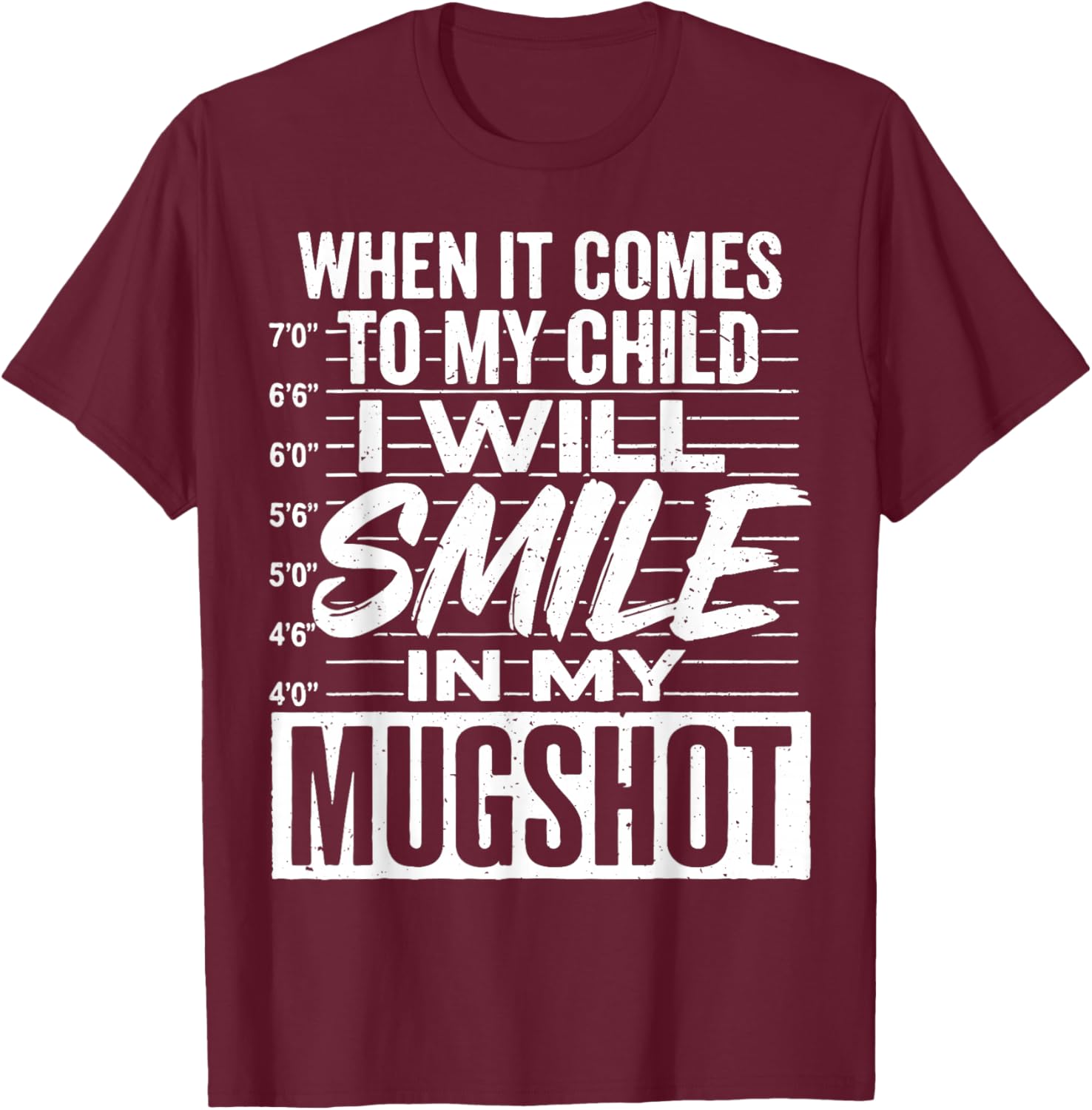 Smile Mugshot T-Shirt for Moms - Funny Parenting Apparel Gift - 1