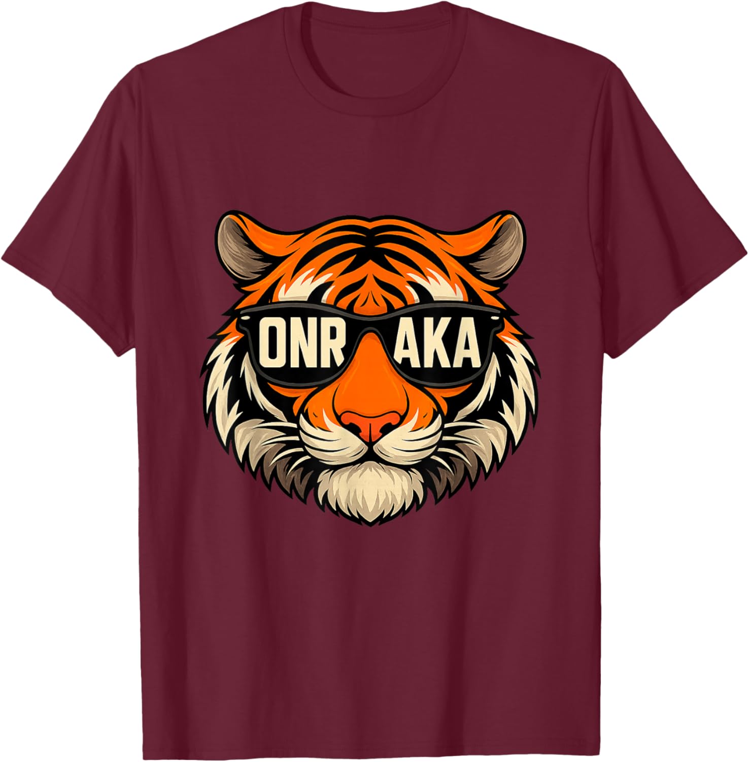 Vintage Tiger Graphic T-Shirt Onrakas Retro Sunglasses Unity Apparel - 10