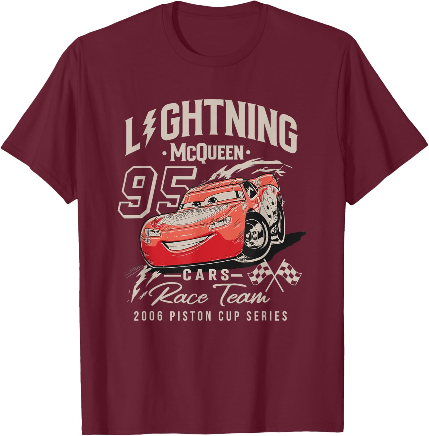 Vintage Disney Pixar Cars McQueen Piston Cup Series T-Shirt for Fans - 8