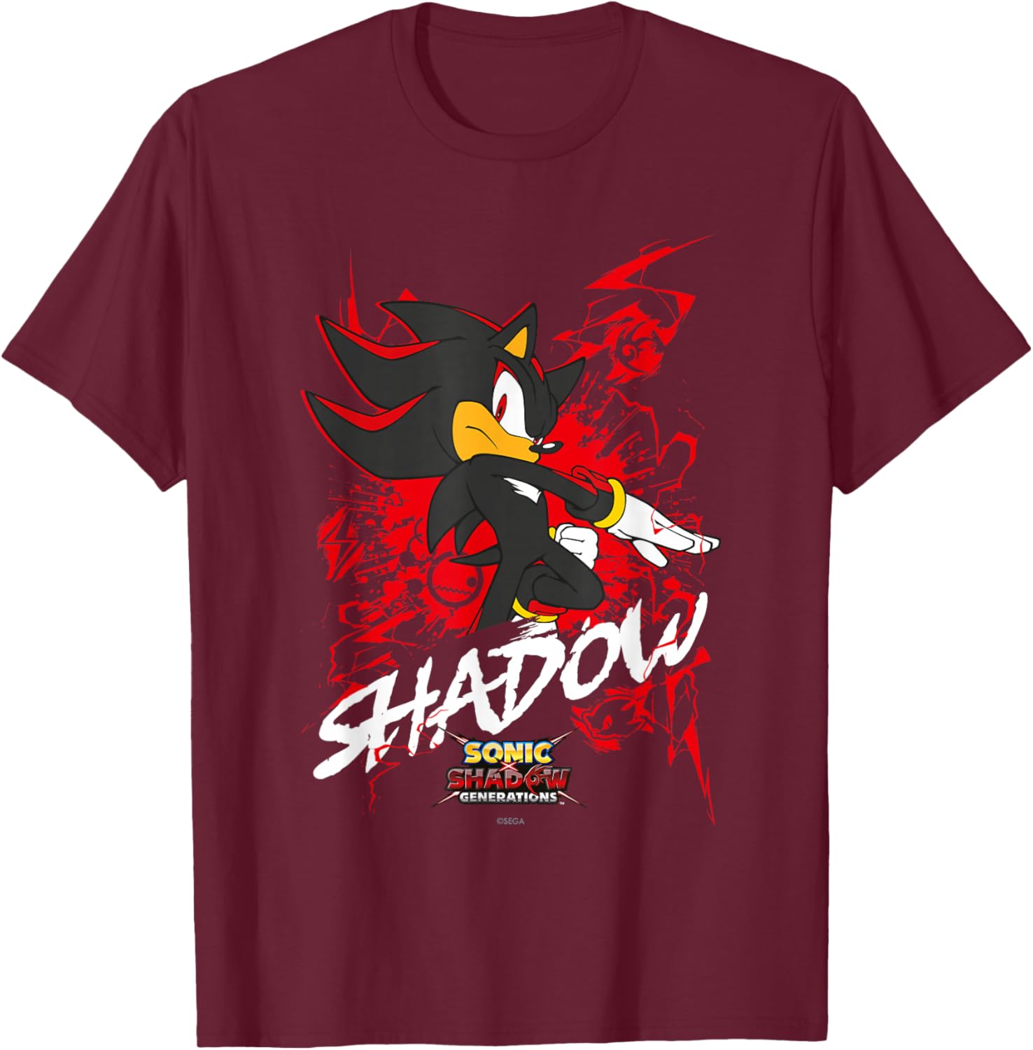 Sonic the Hedgehog Shadow T-Shirt for Fans of Sonic X and Generations - 5