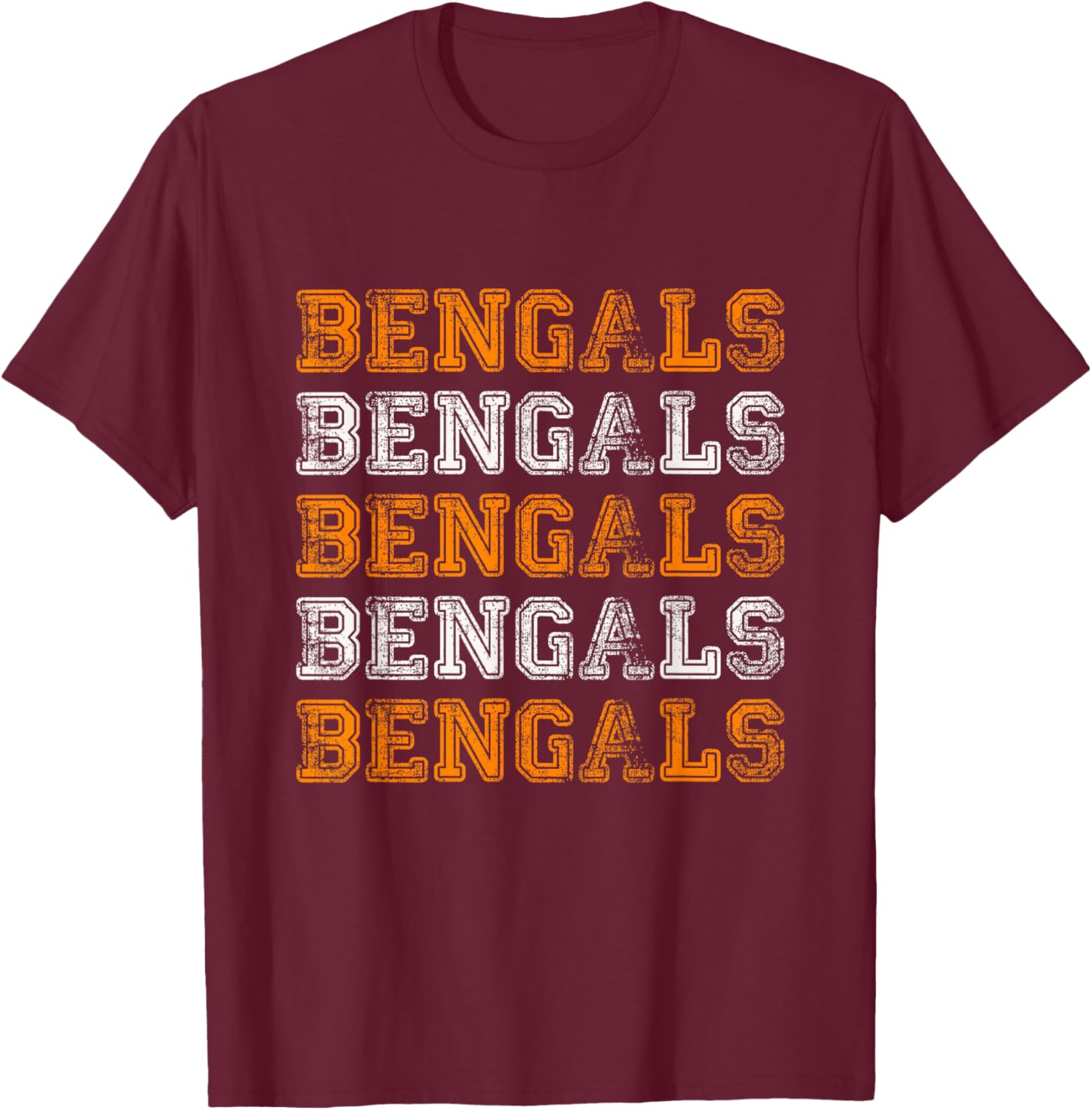 Vintage Retro Bengals T-Shirt for Trendy Sports Fans and Style Enthusiasts - 1