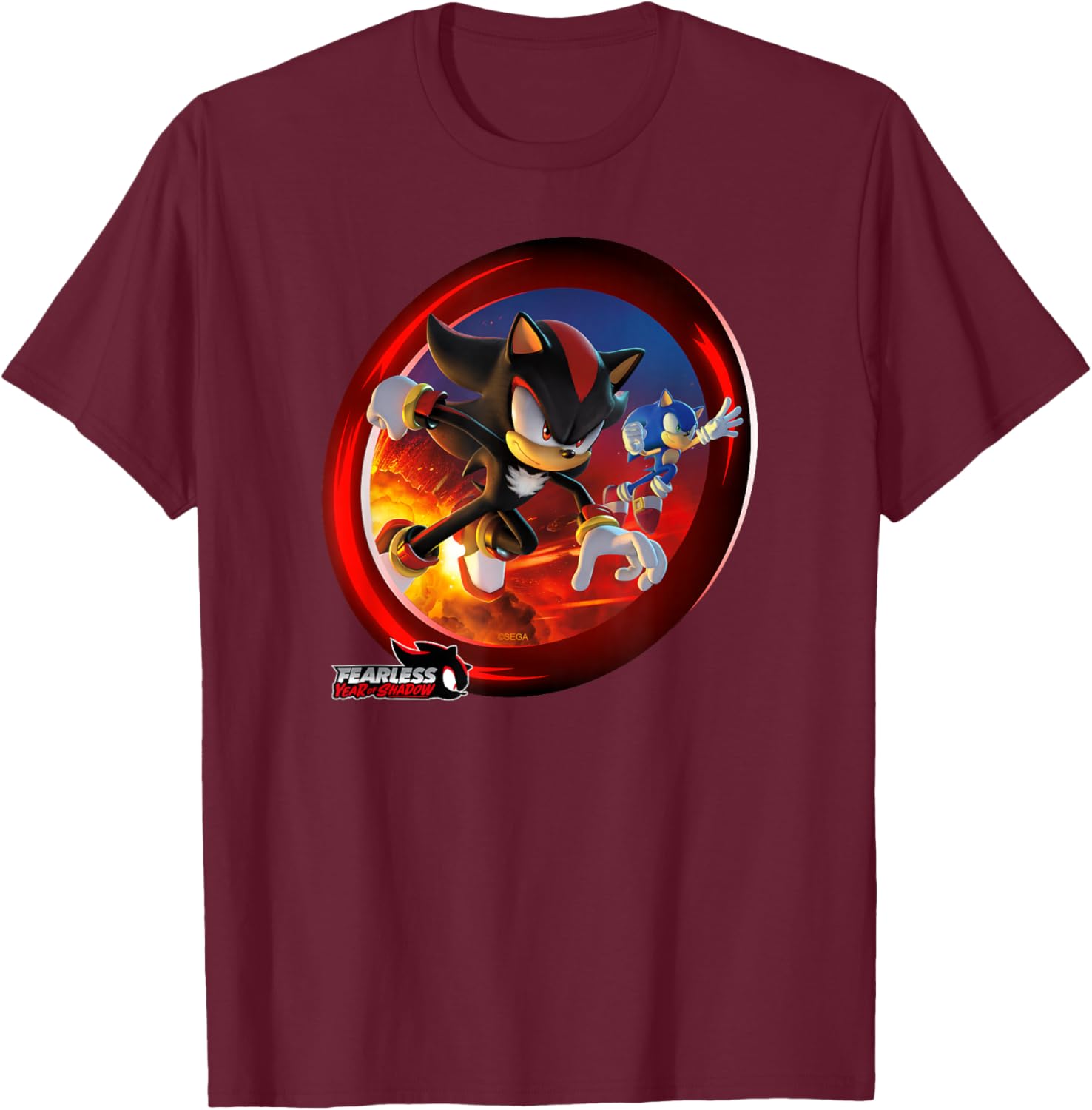 Sonic the Hedgehog Fearless Year of Shadow Graphic T-Shirt for Fans - 17